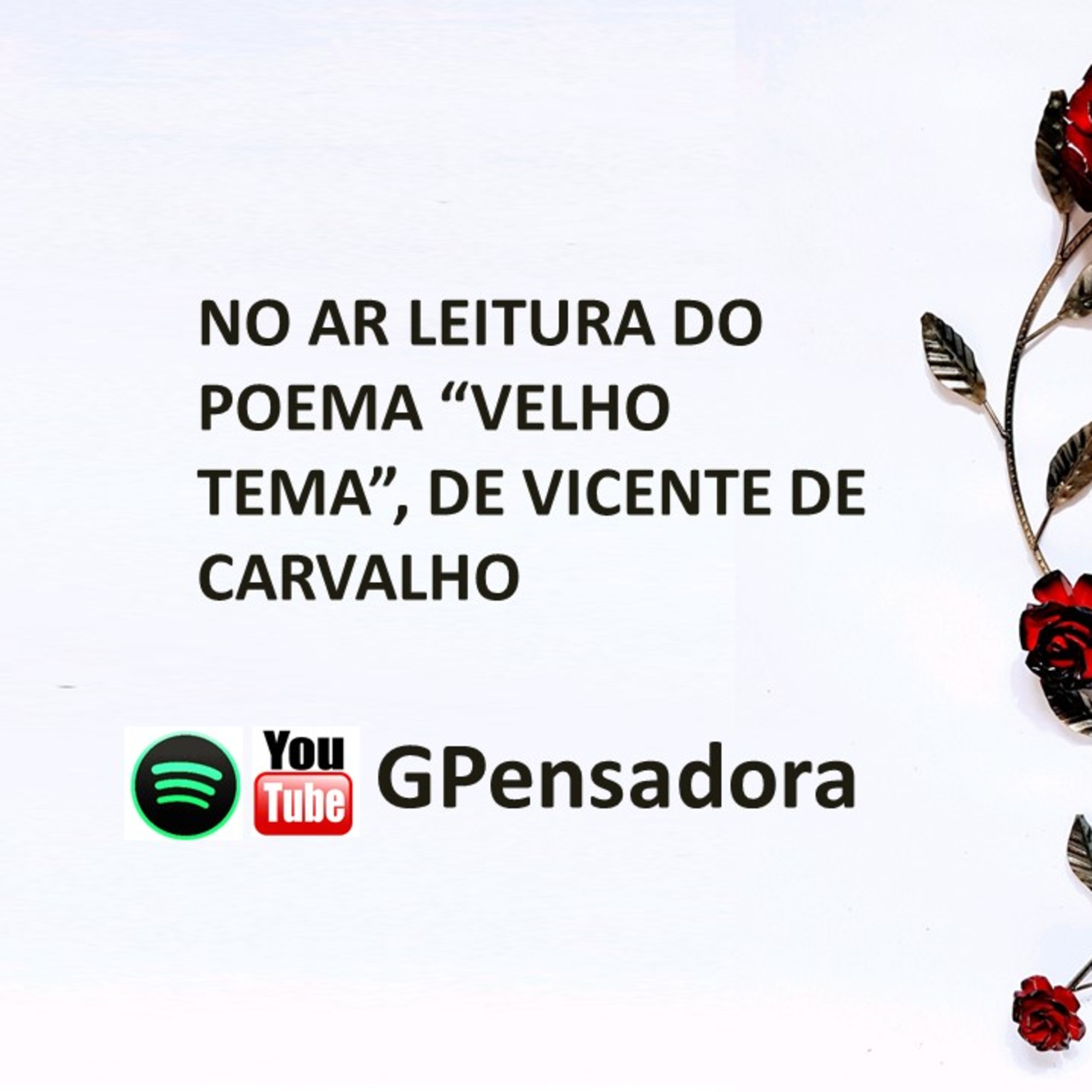 Pílula Poética: leitura do poema “Velho tema”, de Vicente Carvalho episode artwork