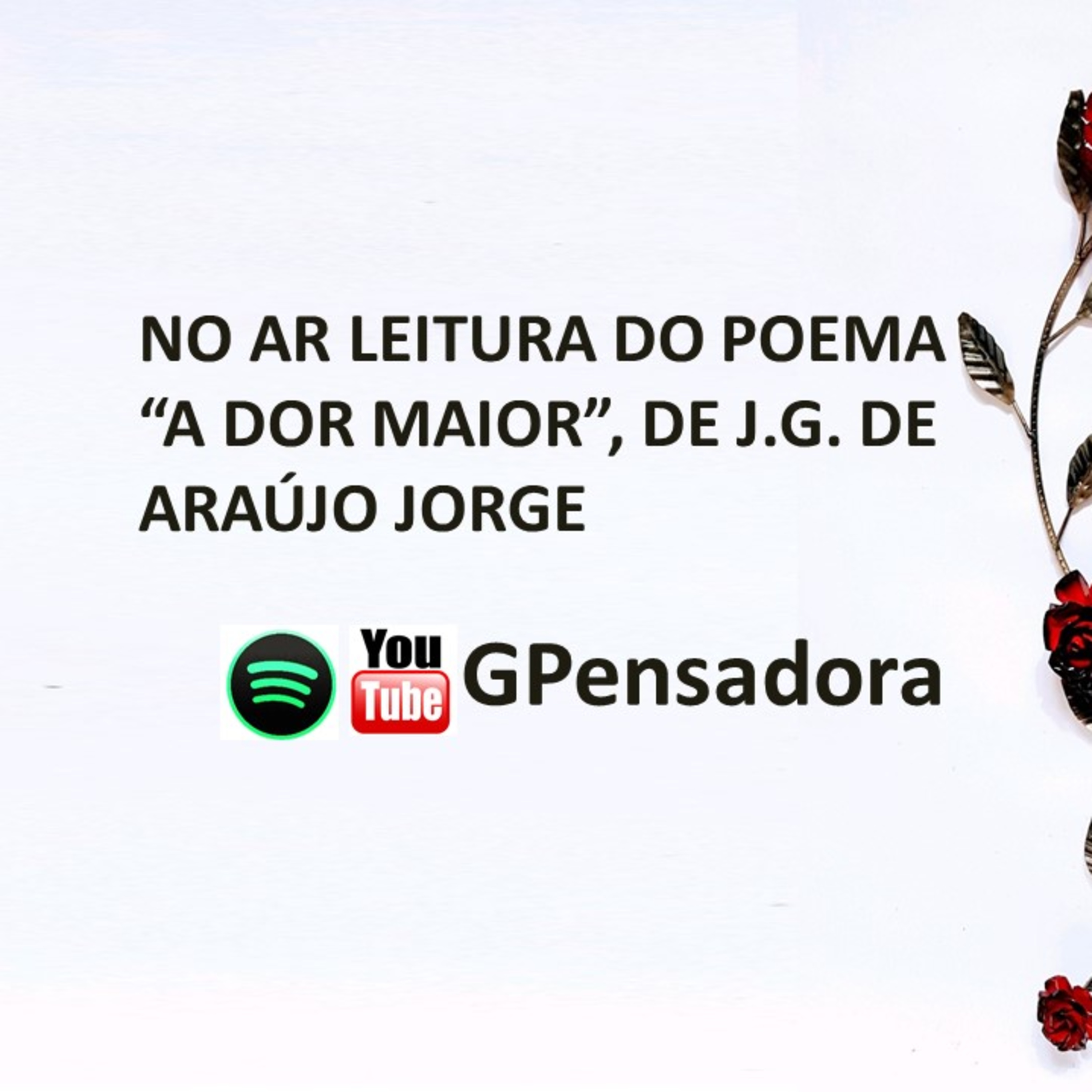Pílula Poética: leitura do poema “A dor maior”, de J. G. de Araújo Jorge episode artwork