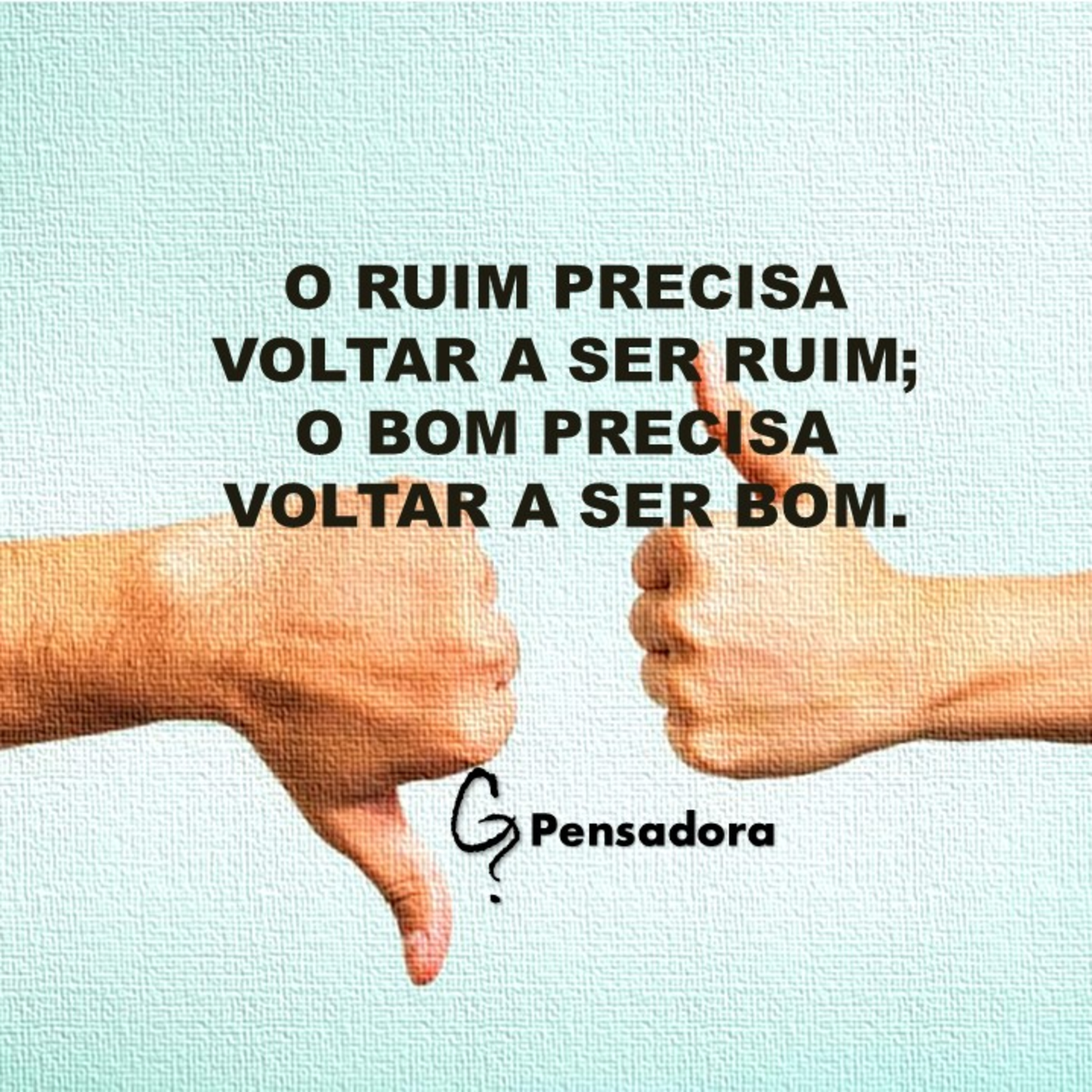 Curtinhos interessantes: O ruim precisa voltar a ser ruim; o bom precisa voltar a ser bom. episode artwork