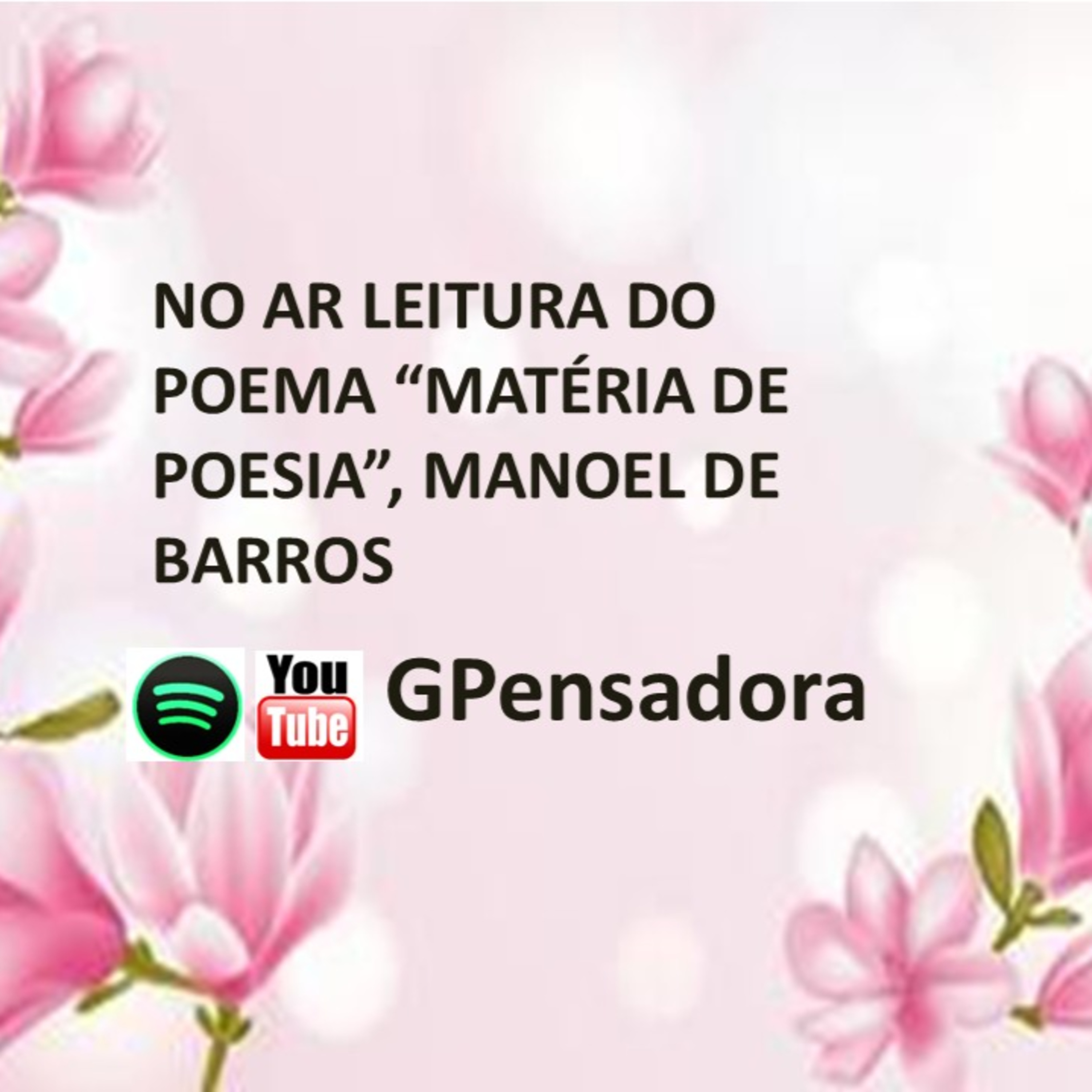 Leitura do poema “Matéria de poesia”, de Manoel de Barros episode artwork