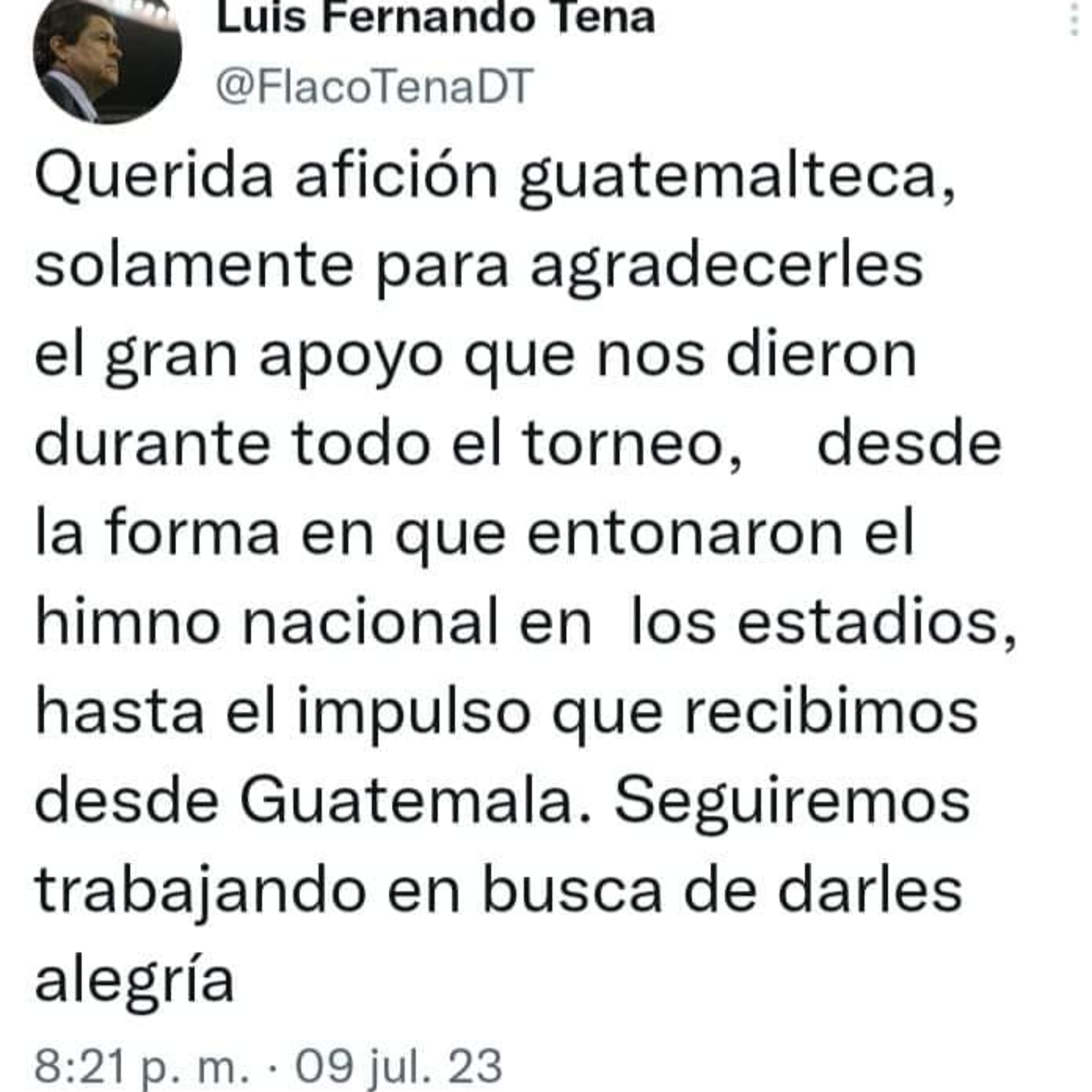 Luis Fernando Tena, agradece a la afición.  episode artwork
