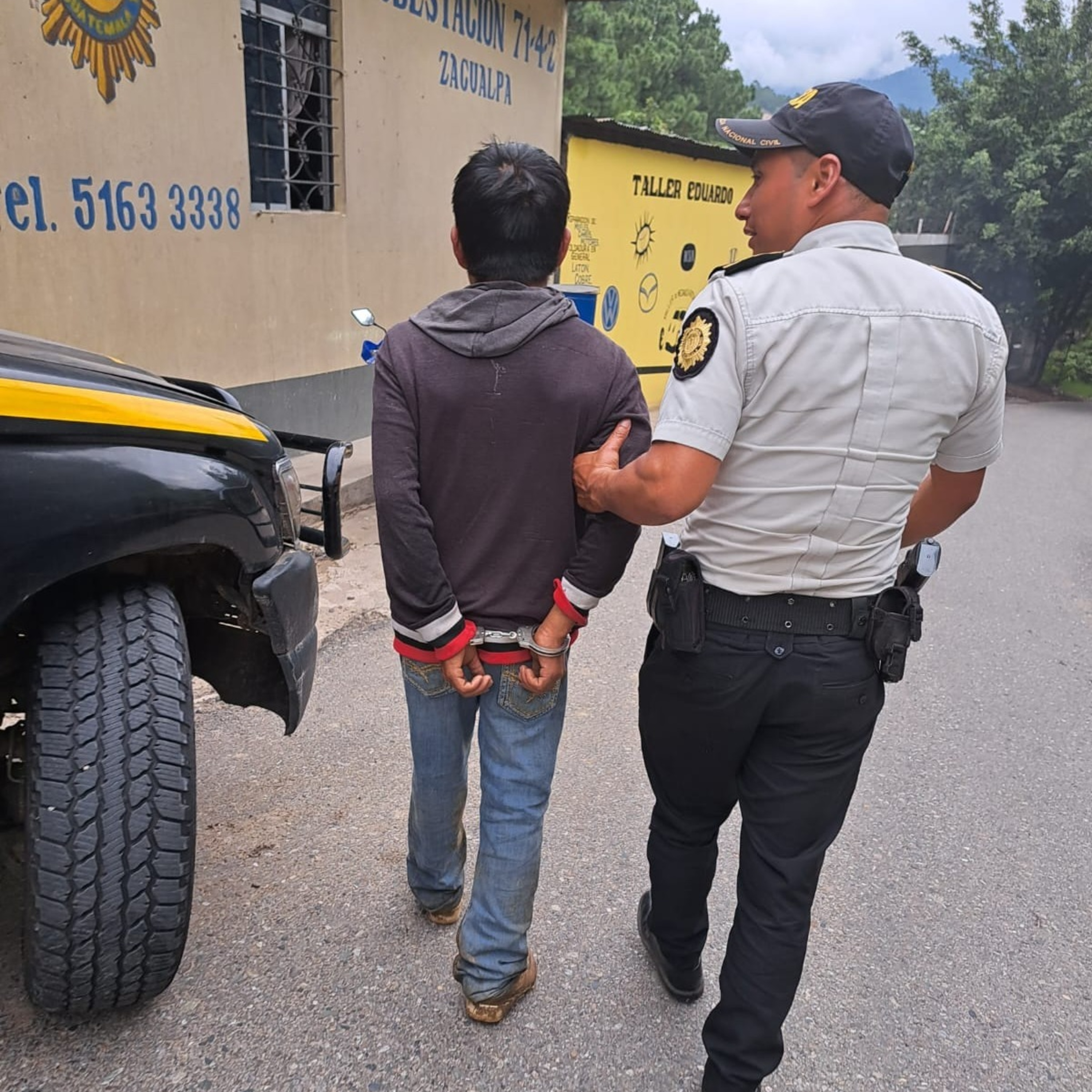 Capturado por violación. 