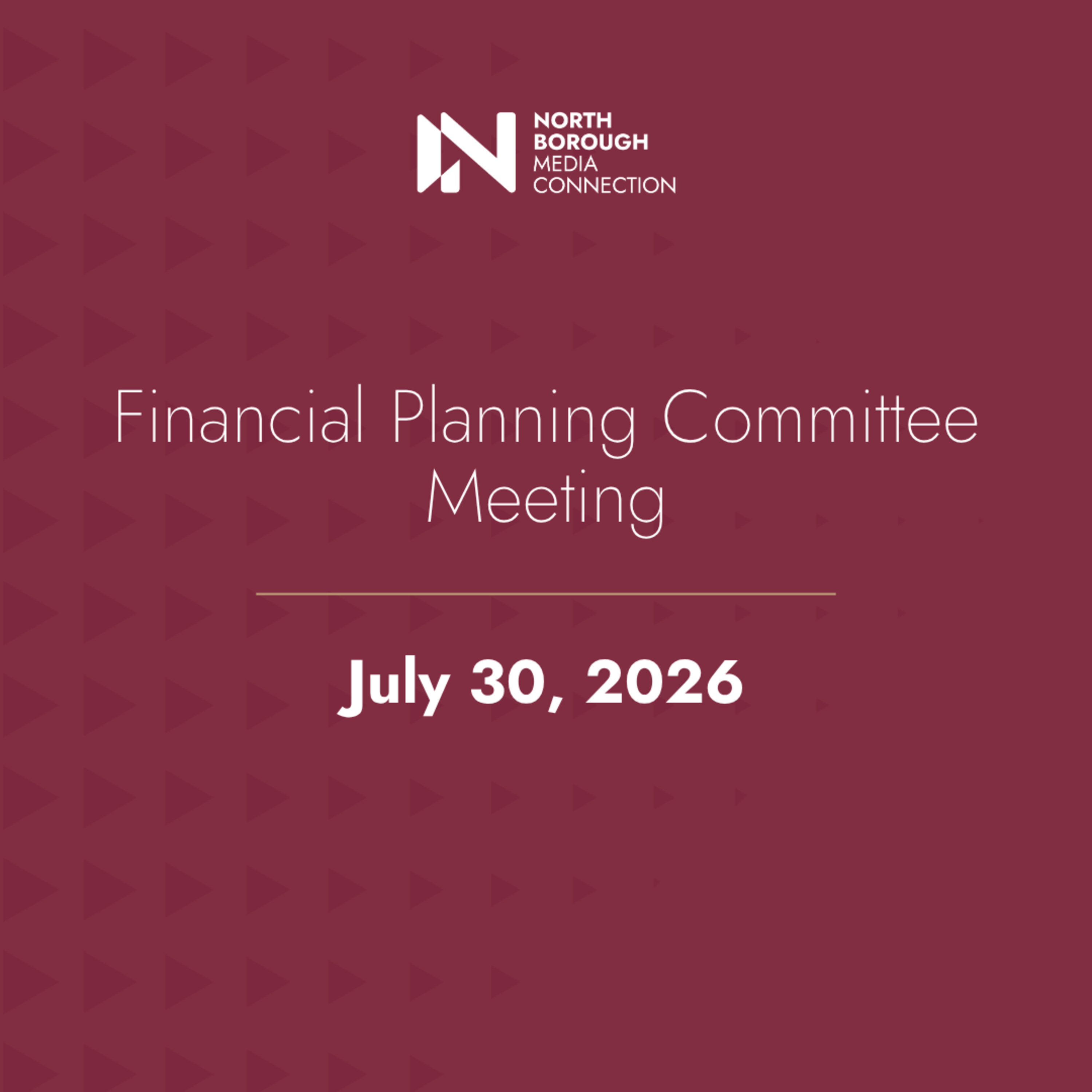 Financial Planning Committee July 30, 2026 episode artwork