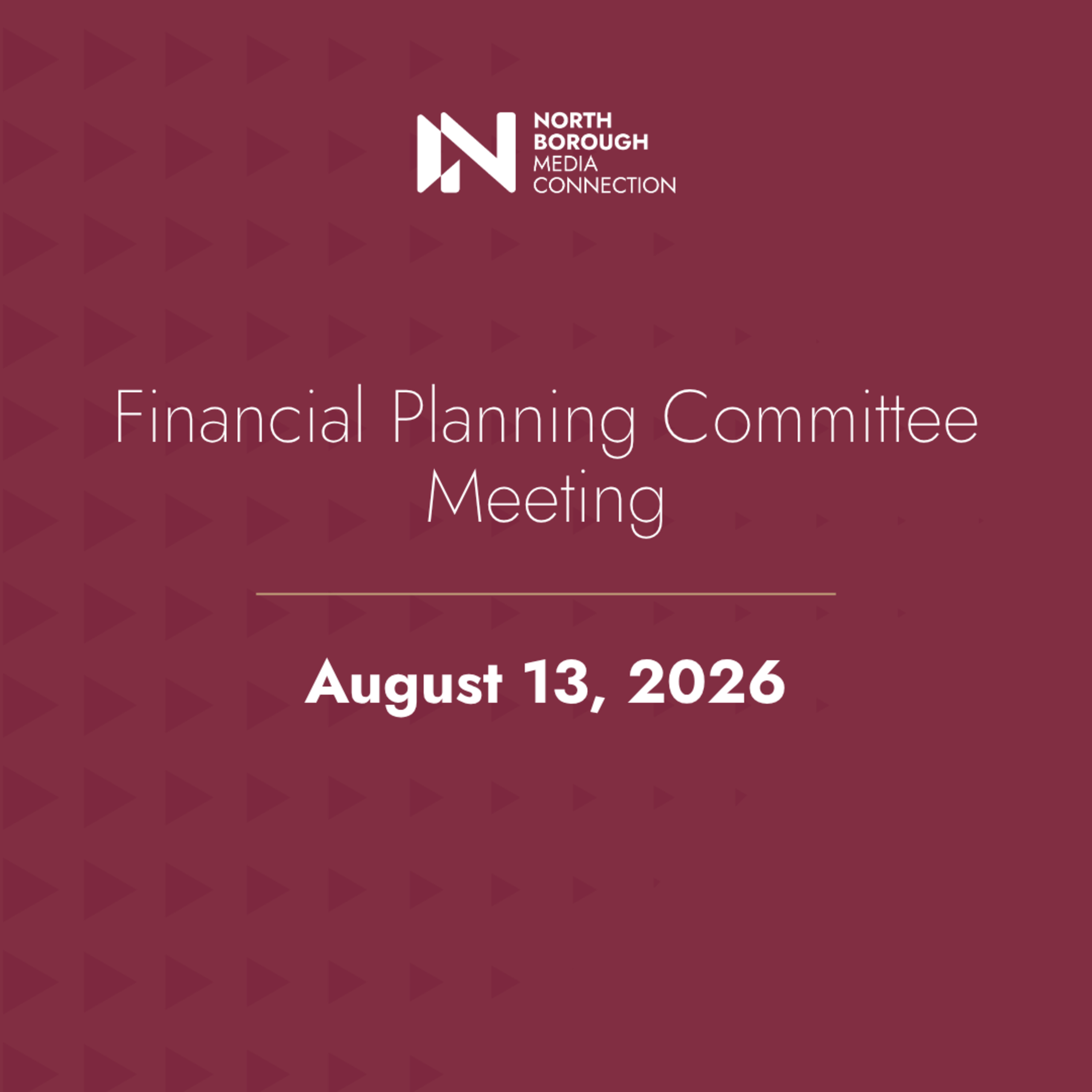Financial Planning Committee August 13, 2026 episode artwork