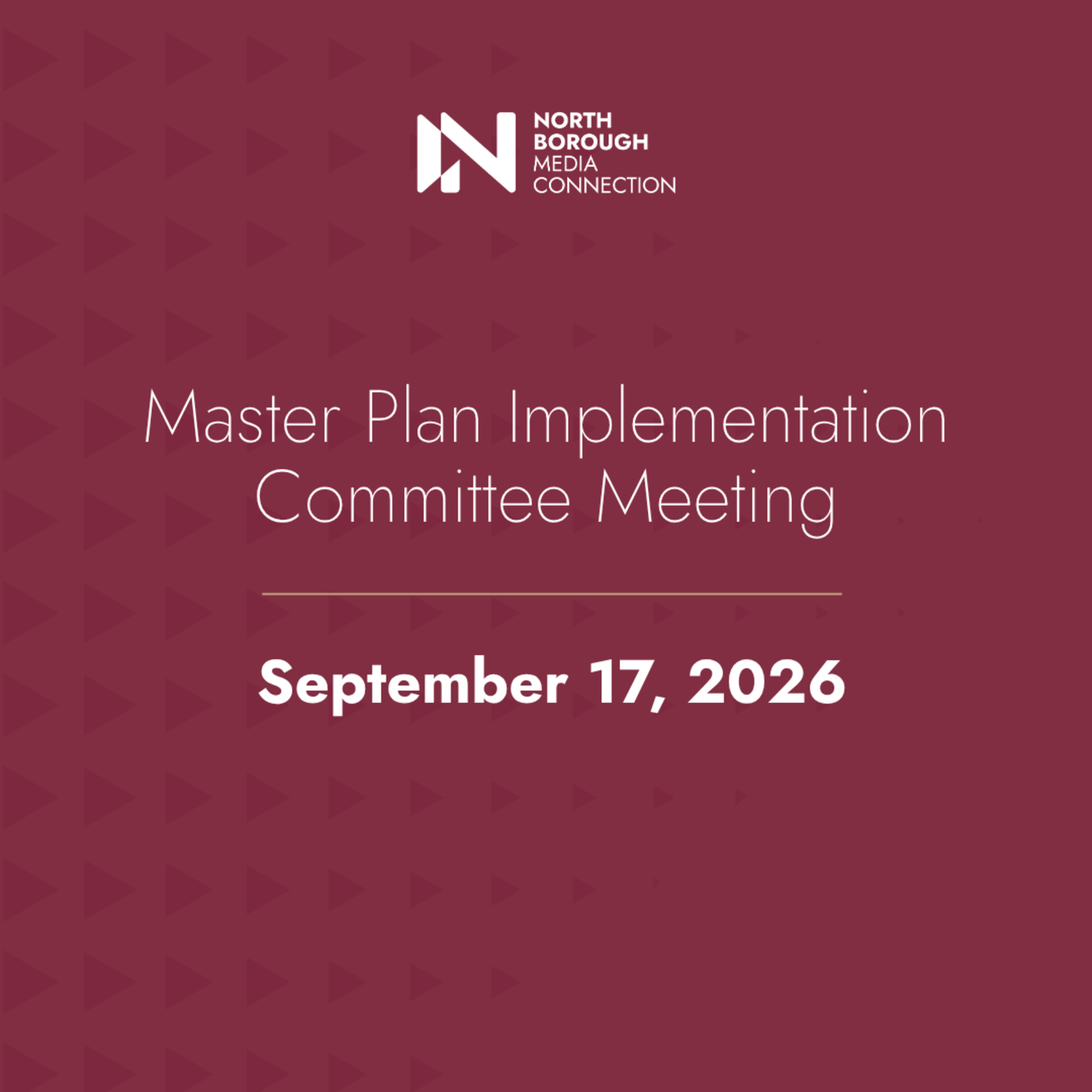 Master Plan Implementation Committee September 17, 2026 episode artwork