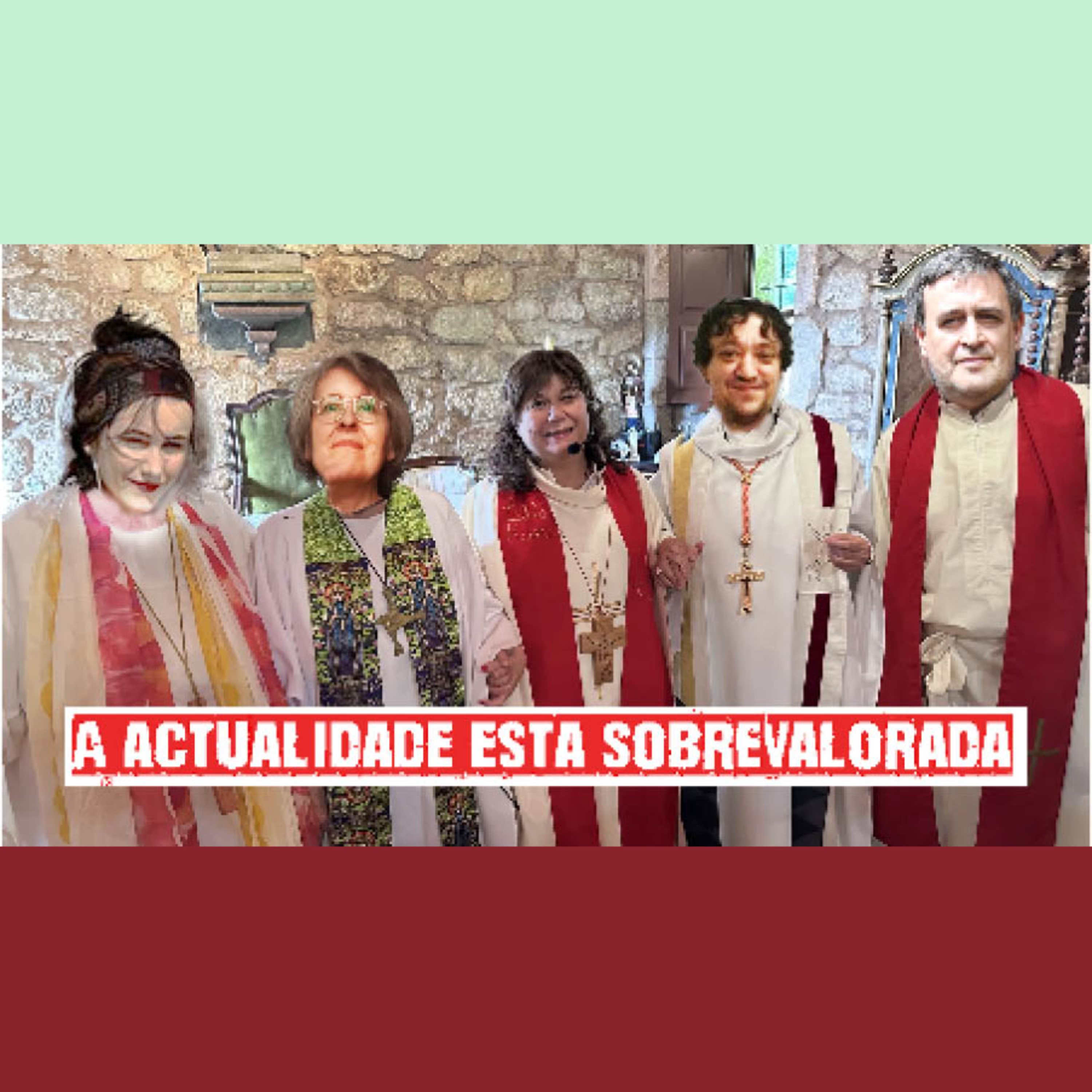 Unha bispa e dous santos