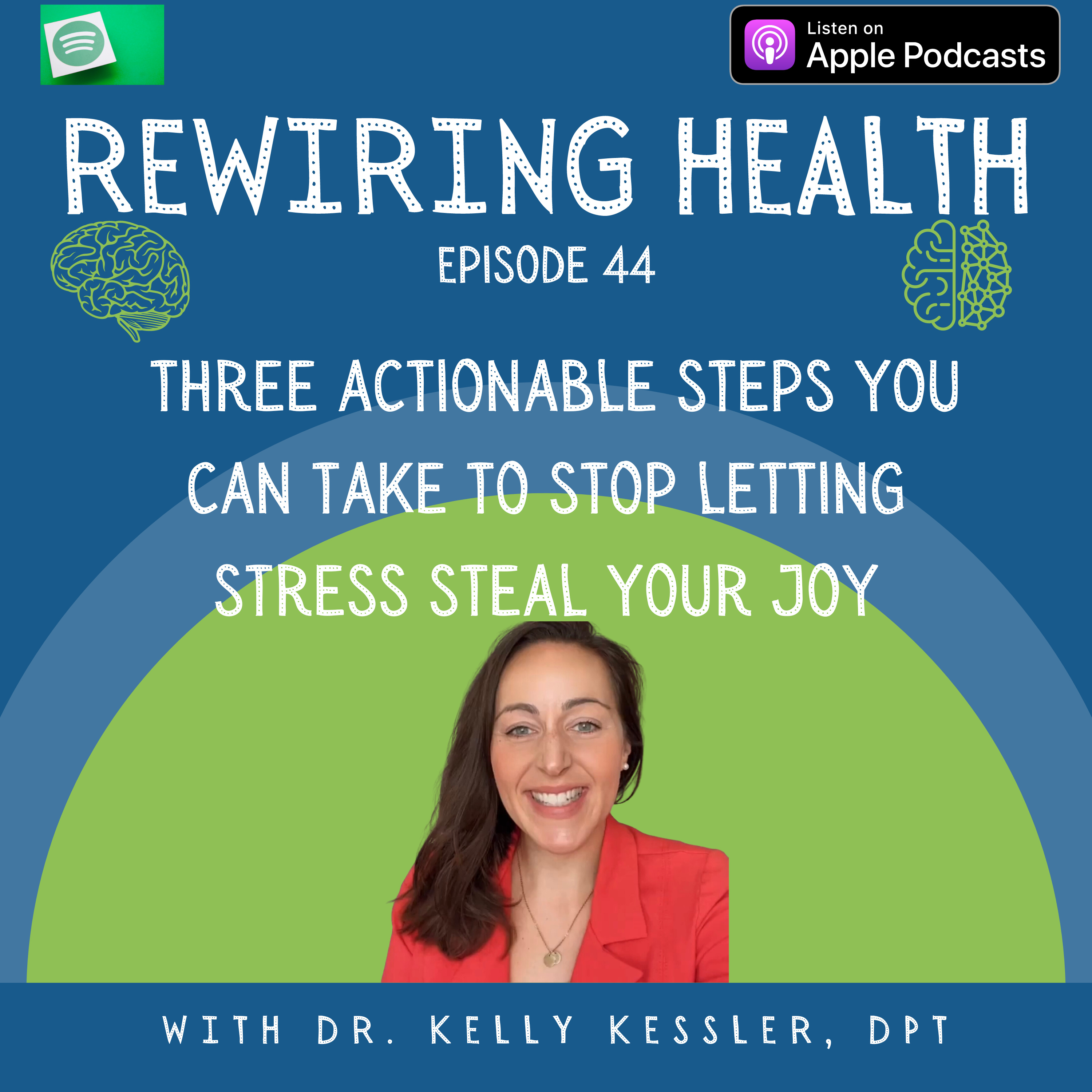 Ep. 44 Three Actionable Steps You Can Take To Stop Letting Stress Steal Your Joy episode artwork