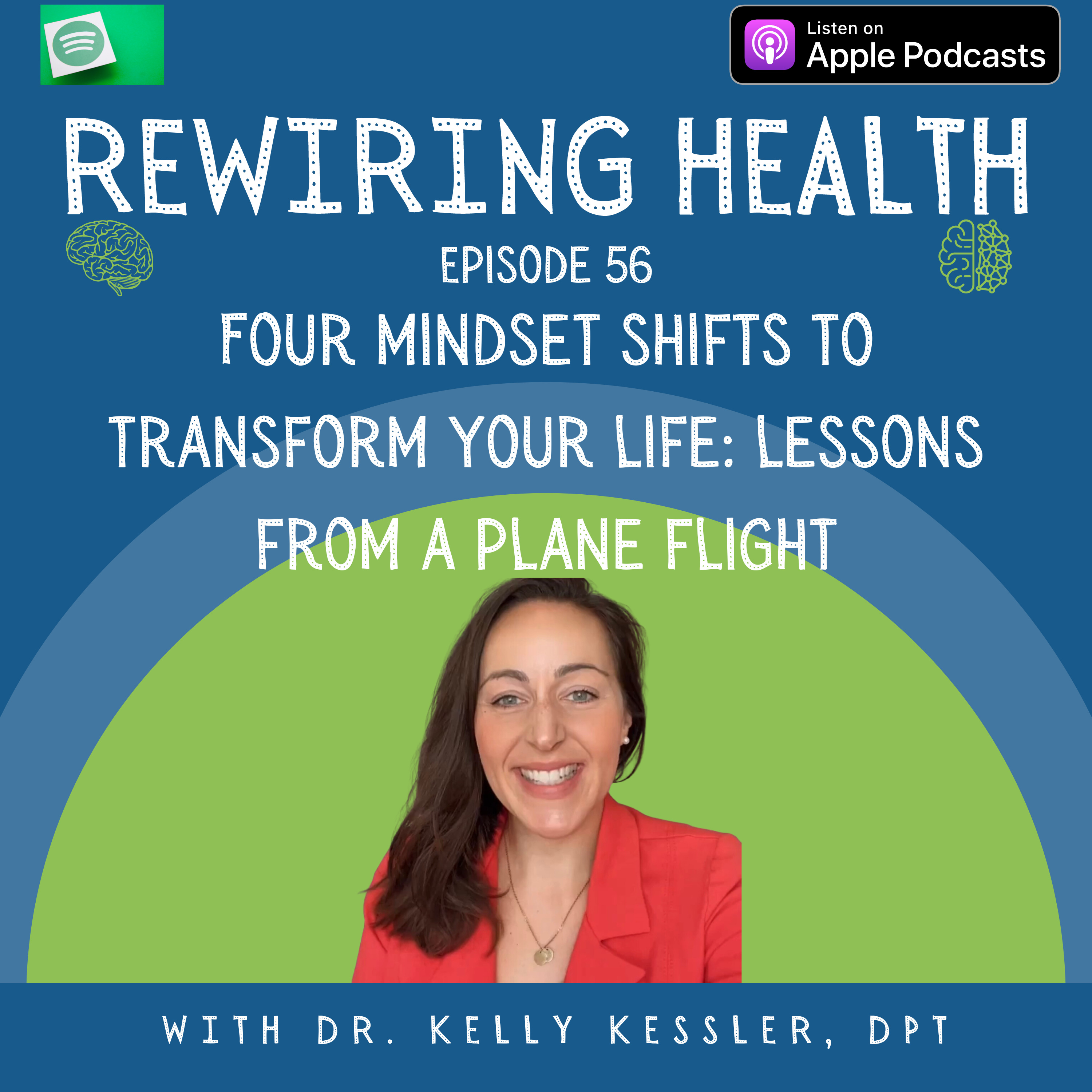 #56 Four Mindset Shifts to Transform Your Life: Lessons From a Plane Flight episode artwork