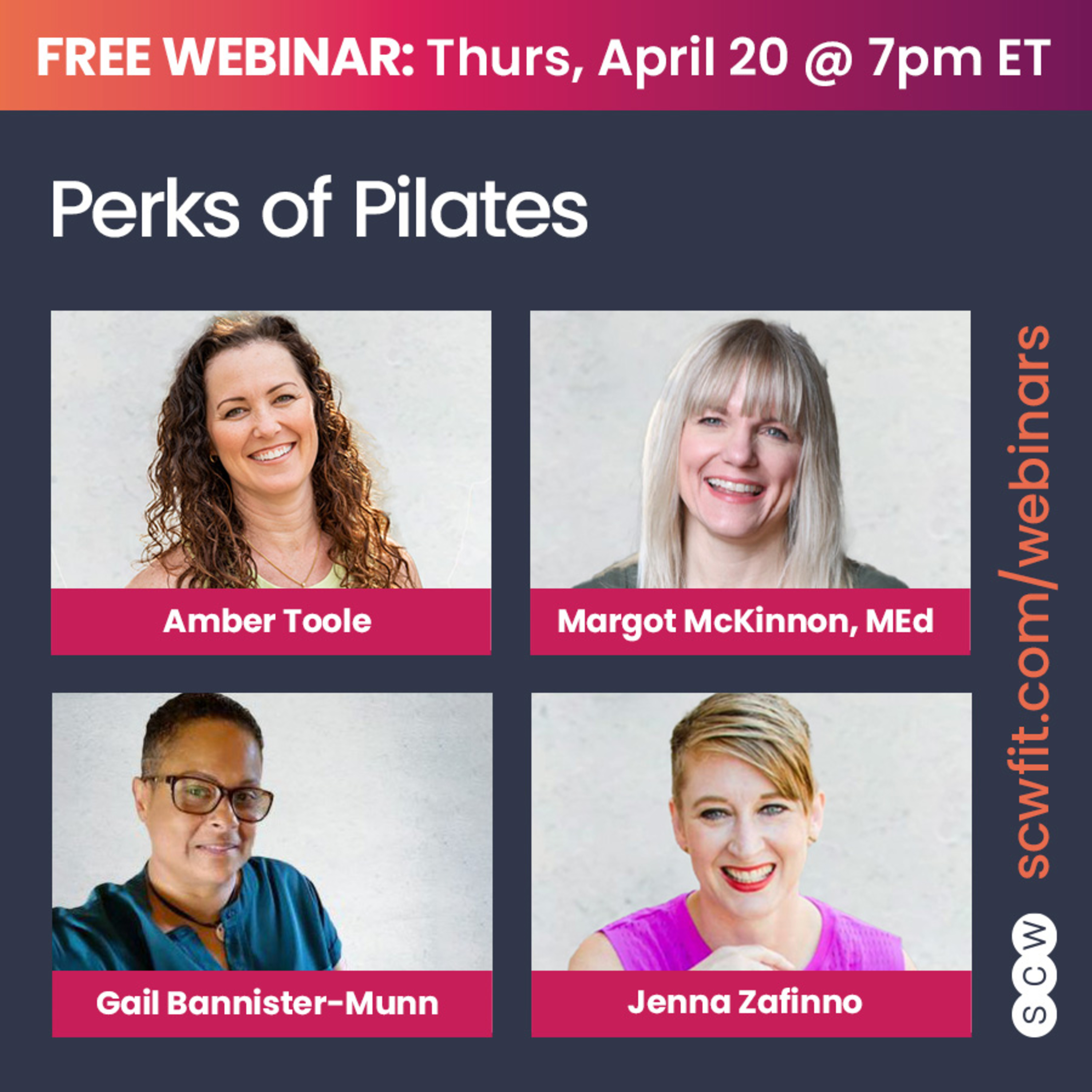 PERKS OF PILATES with Amber Toole, Margot McKinnon, Gail Bannister-Munn & Jenna Zafinno episode artwork