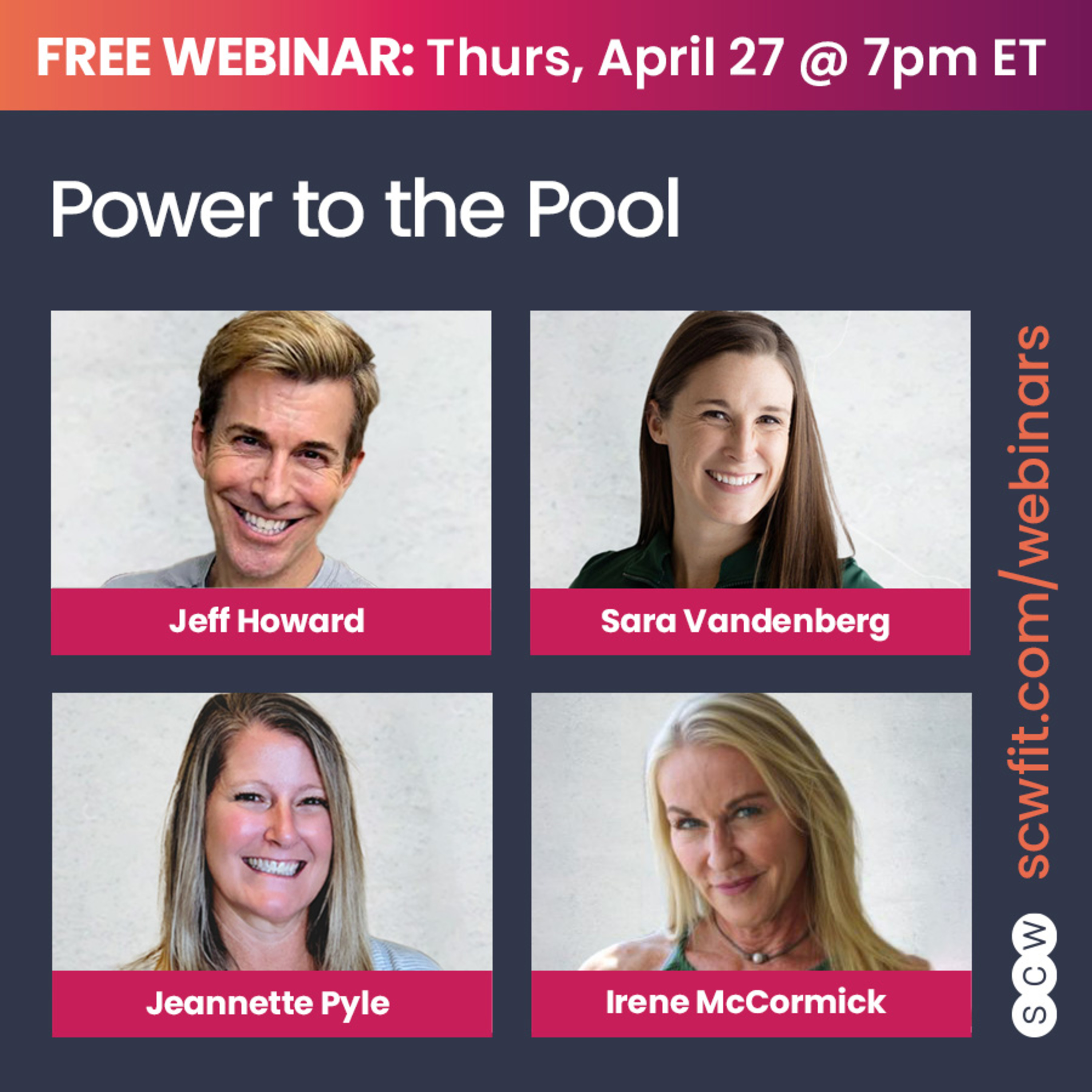POWER TO THE POOL with Jeff Howard, Sara Vandenberg, Jeannette Pyle & Irene McCormick episode artwork