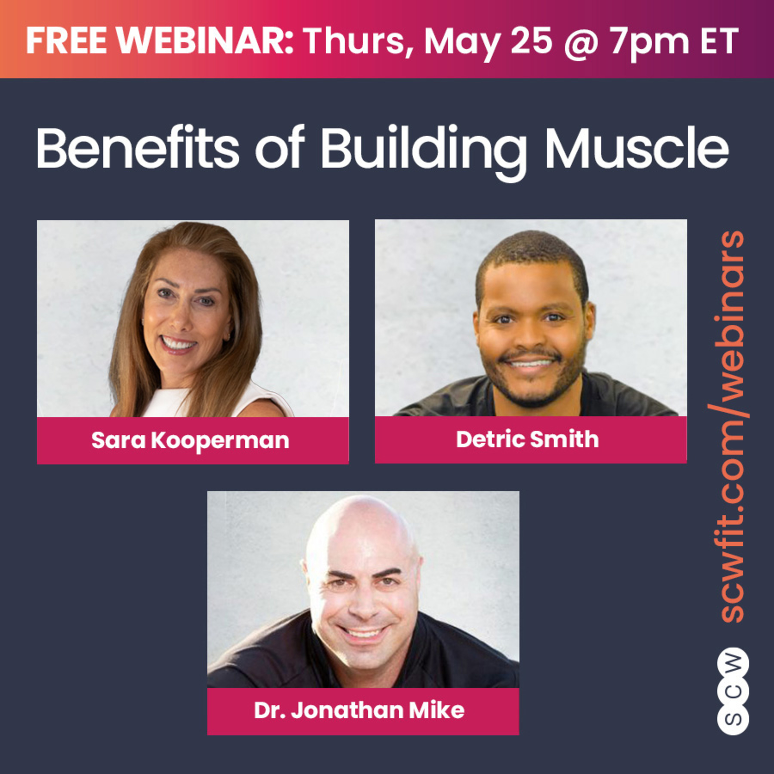 BENEFITS OF BUILDING MUSCLE with Sara Kooperman, Detric Smith & Jonathan Mike, PhD episode artwork