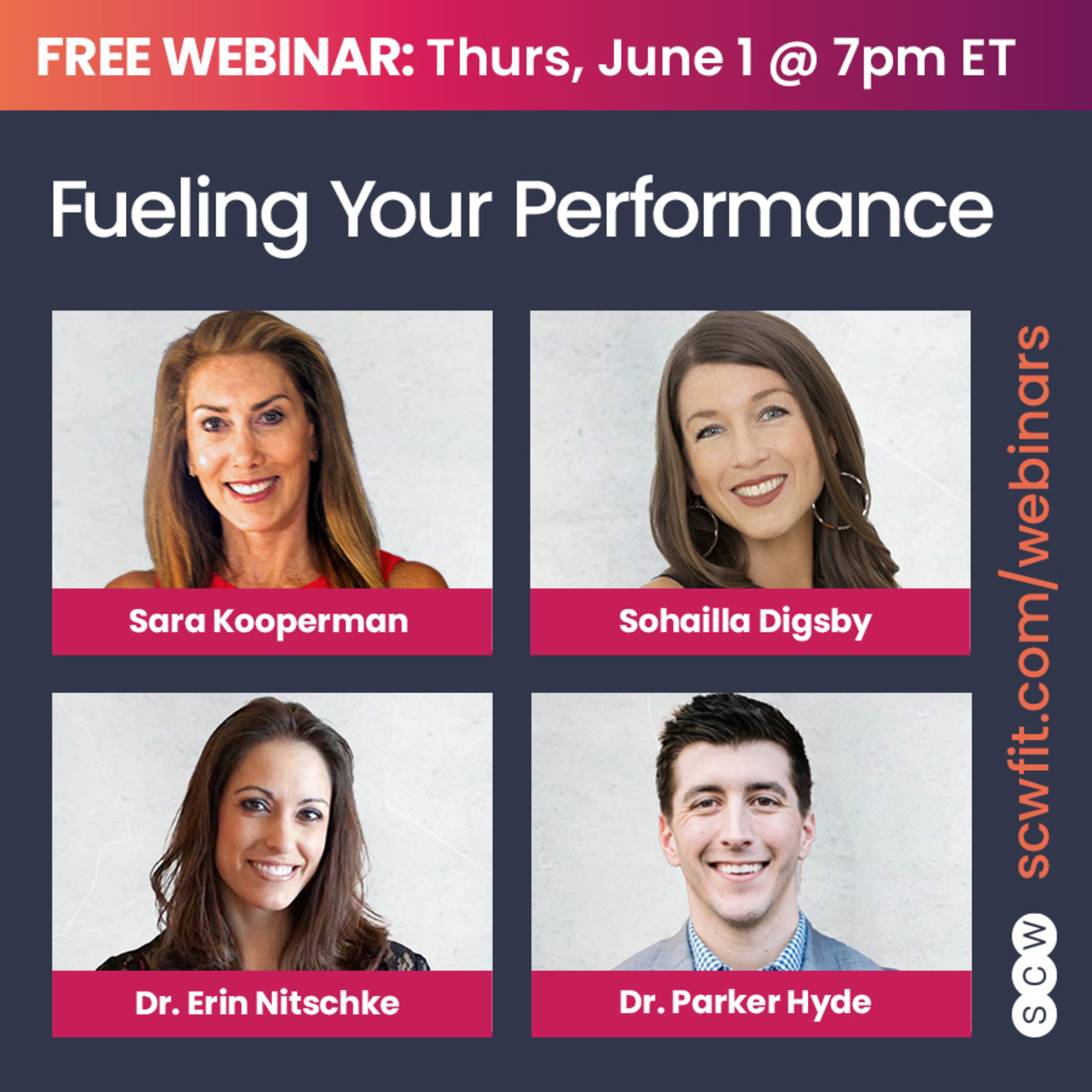 FUELING YOUR PERFORMANCE with Sara Kooperman, Dr. Erin Nitschke, Sohailla Digsby, RDN, LD & Dr. Parker Hyde episode artwork