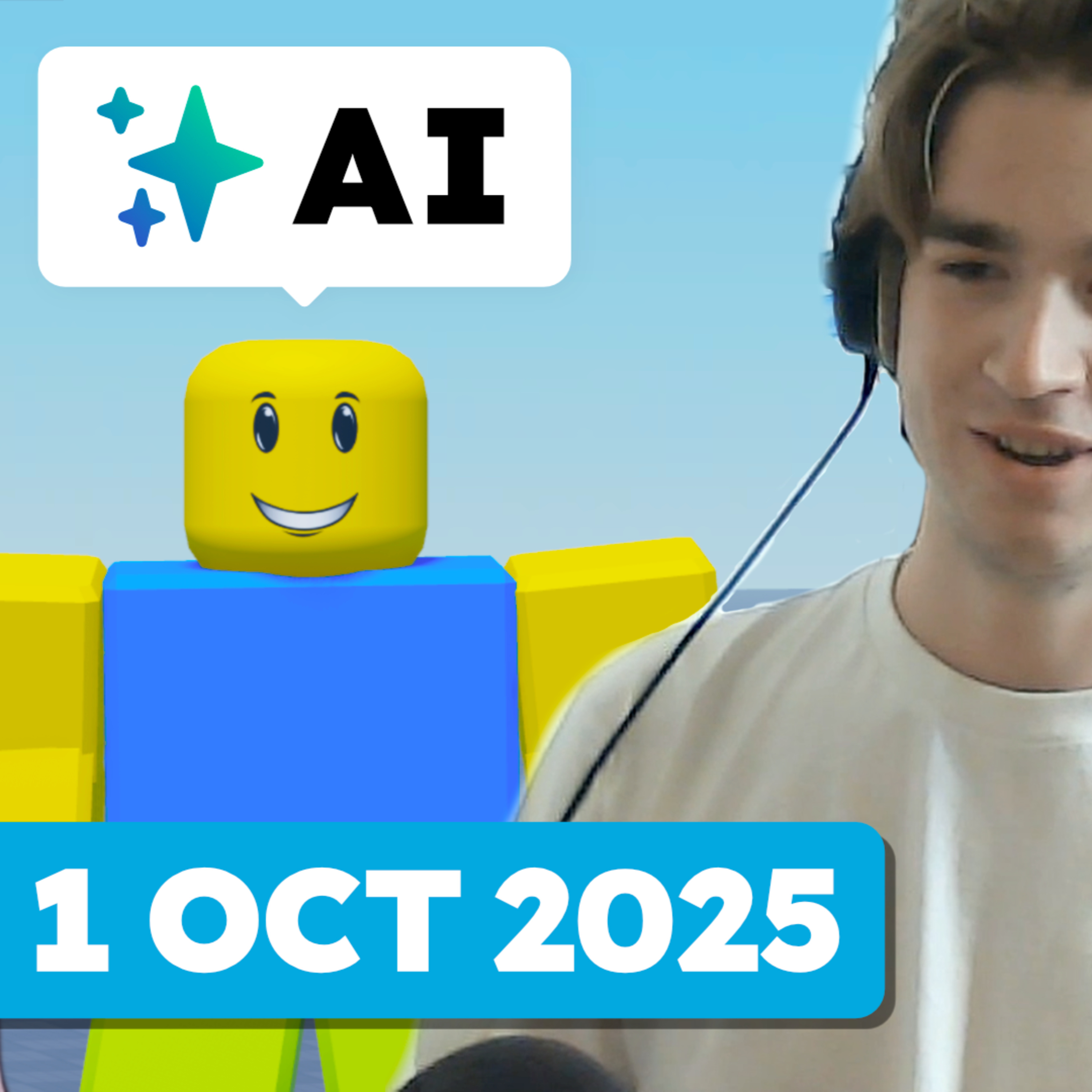 We need to talk about Roblox's AI NPCs episode artwork