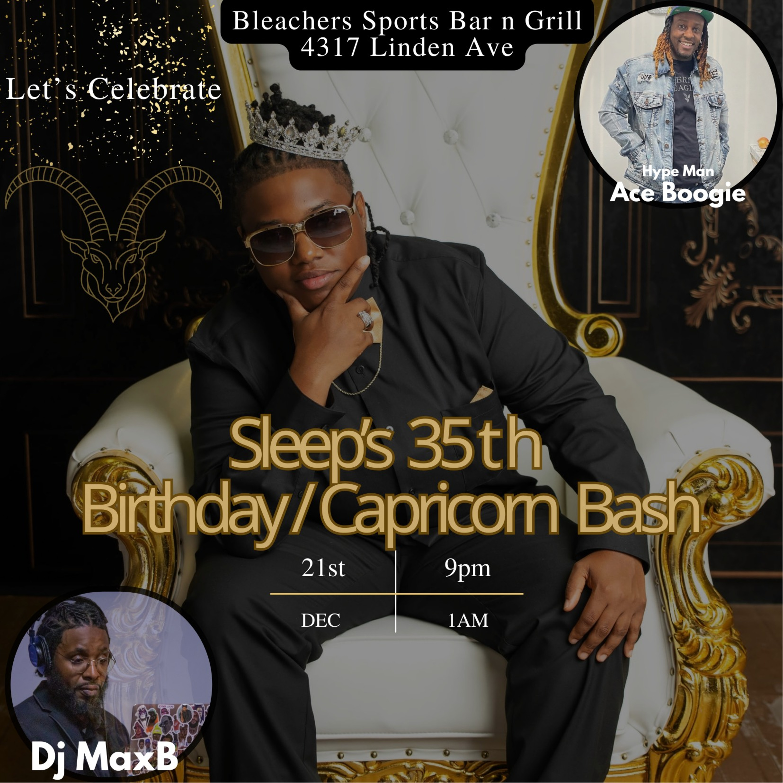 Sleep's BIRTHDAY BASH 12/21/2024