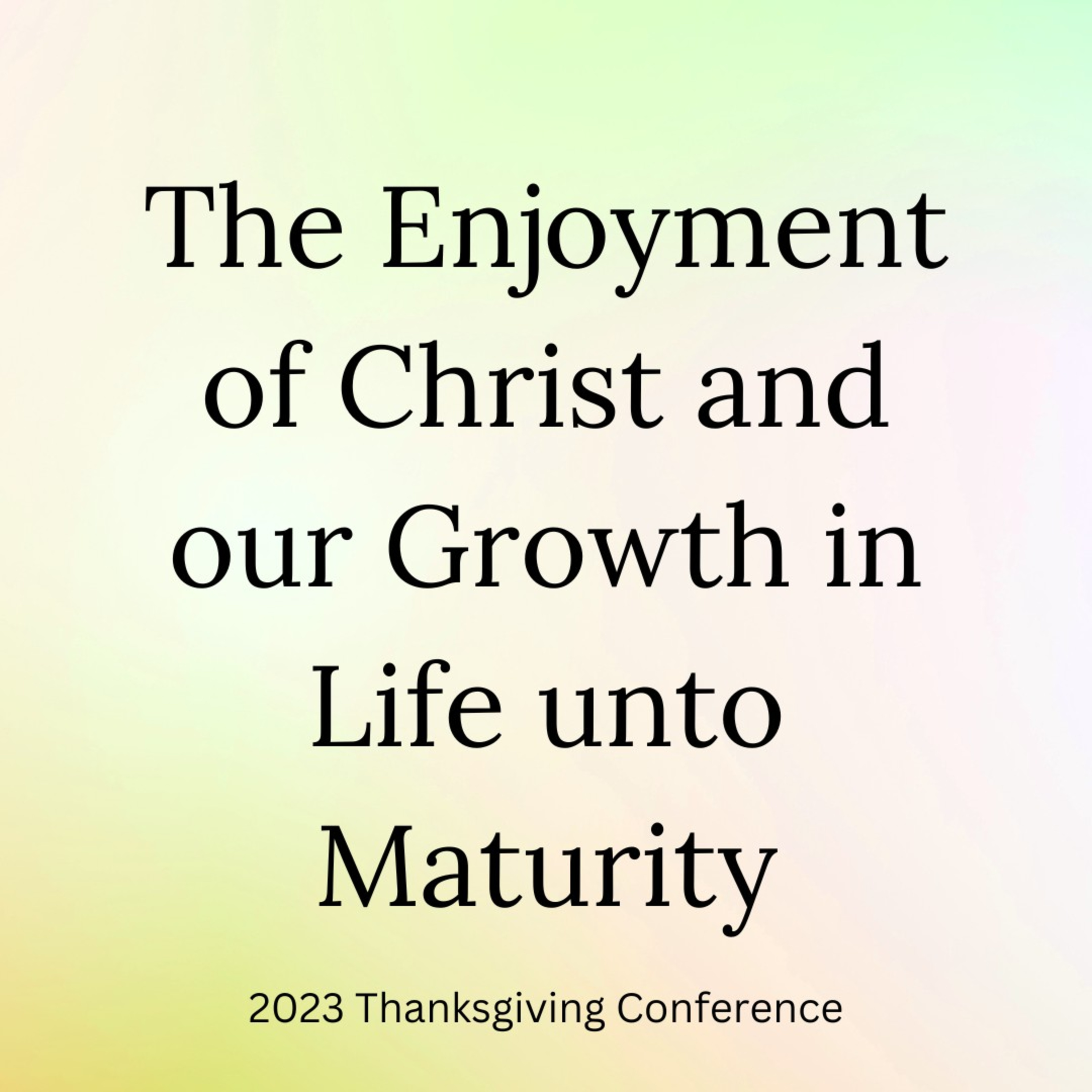 2023TGCw1d4-Though we Often Forsake God, we can Repent and Return to Drink Him as Living Waters episode artwork