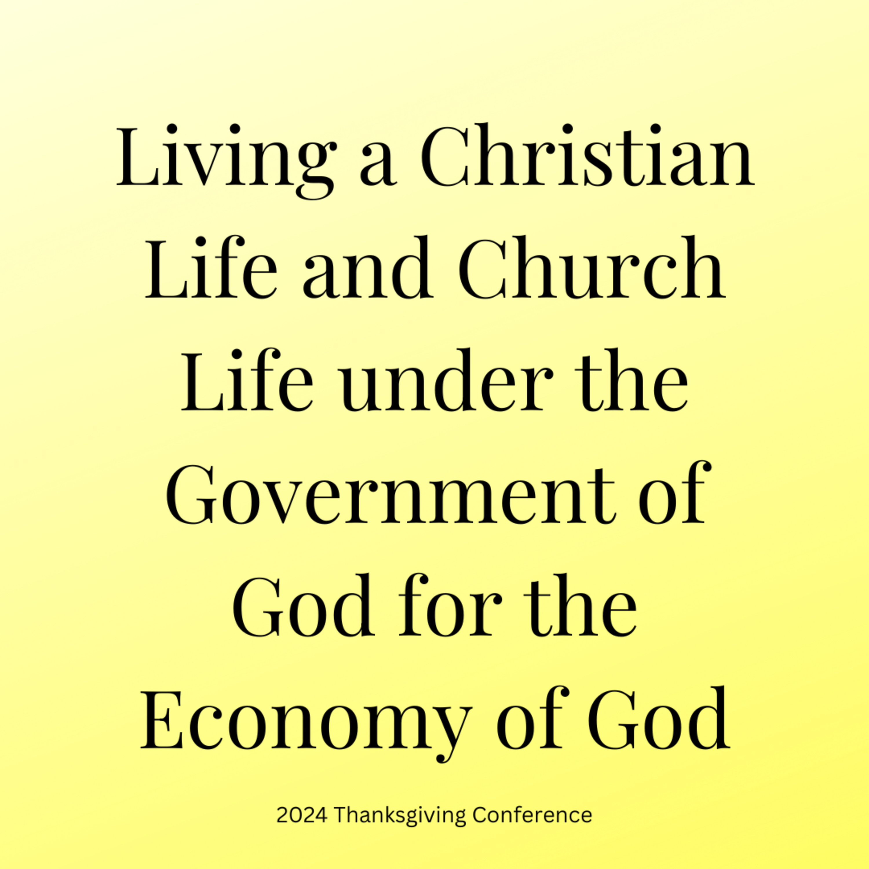 2024TGCw1d3-The Triune God is our Full Enjoyment to Carry out the Economy of God for His Building