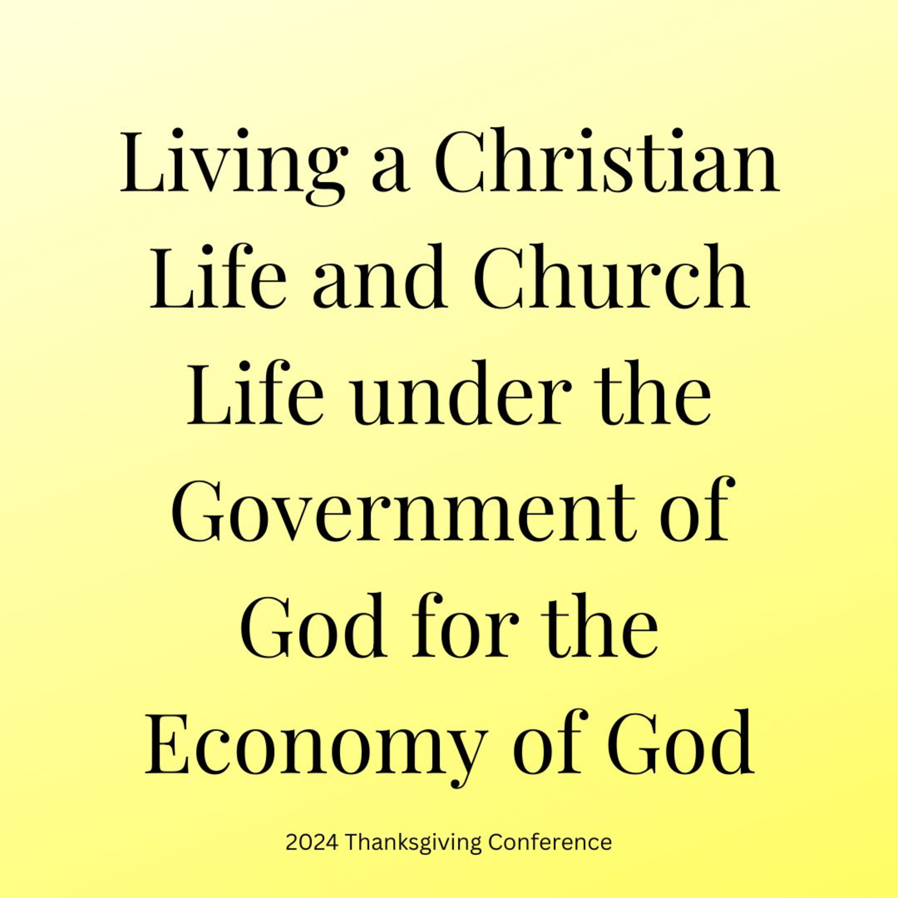 2024TGCw2d2-We Believers are under God's Disciplinary Judgment Daily to Partake of His Holiness episode artwork