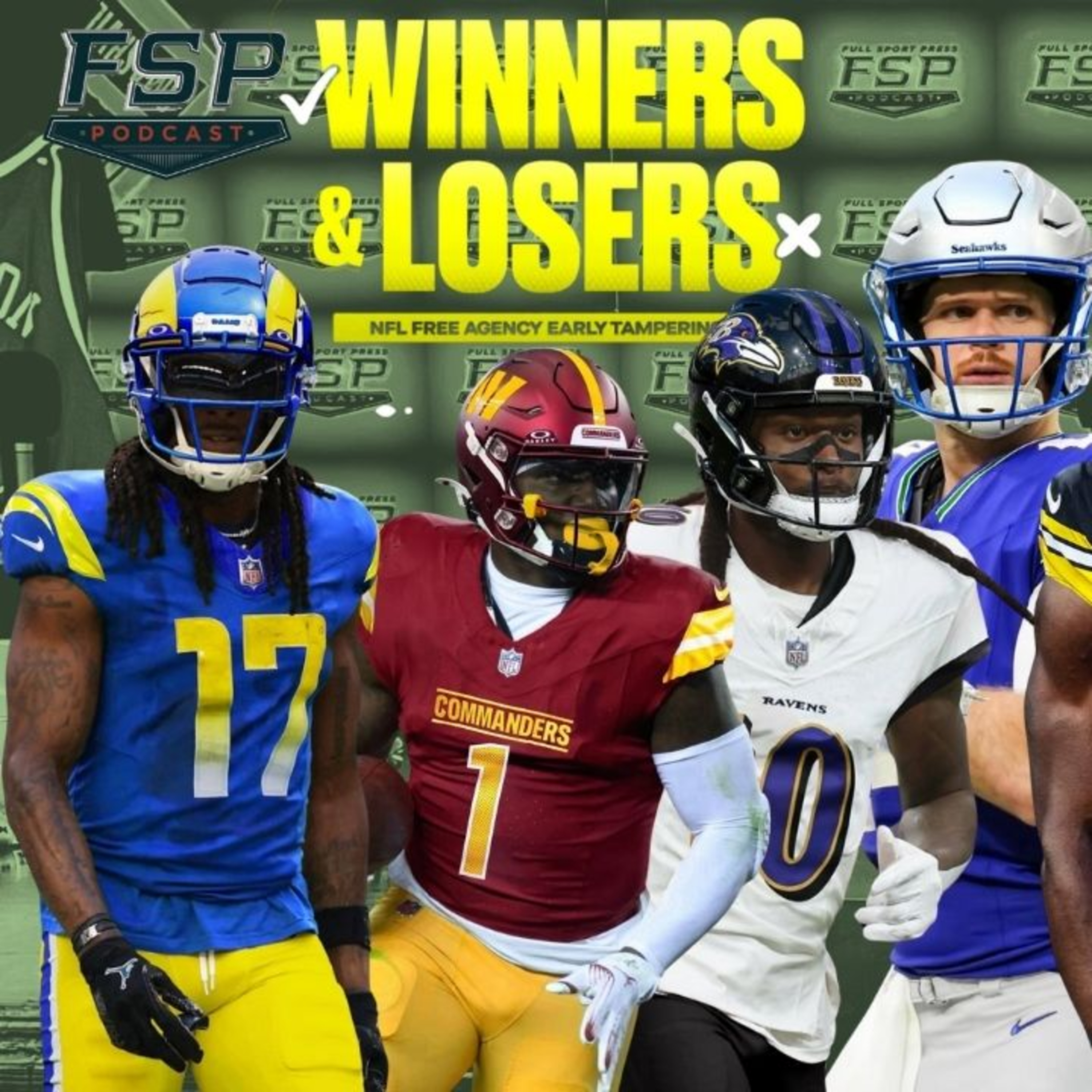 Episode 557: 2025 NFL Free Agency Winners & Losers Show | 3/17/2025 episode artwork