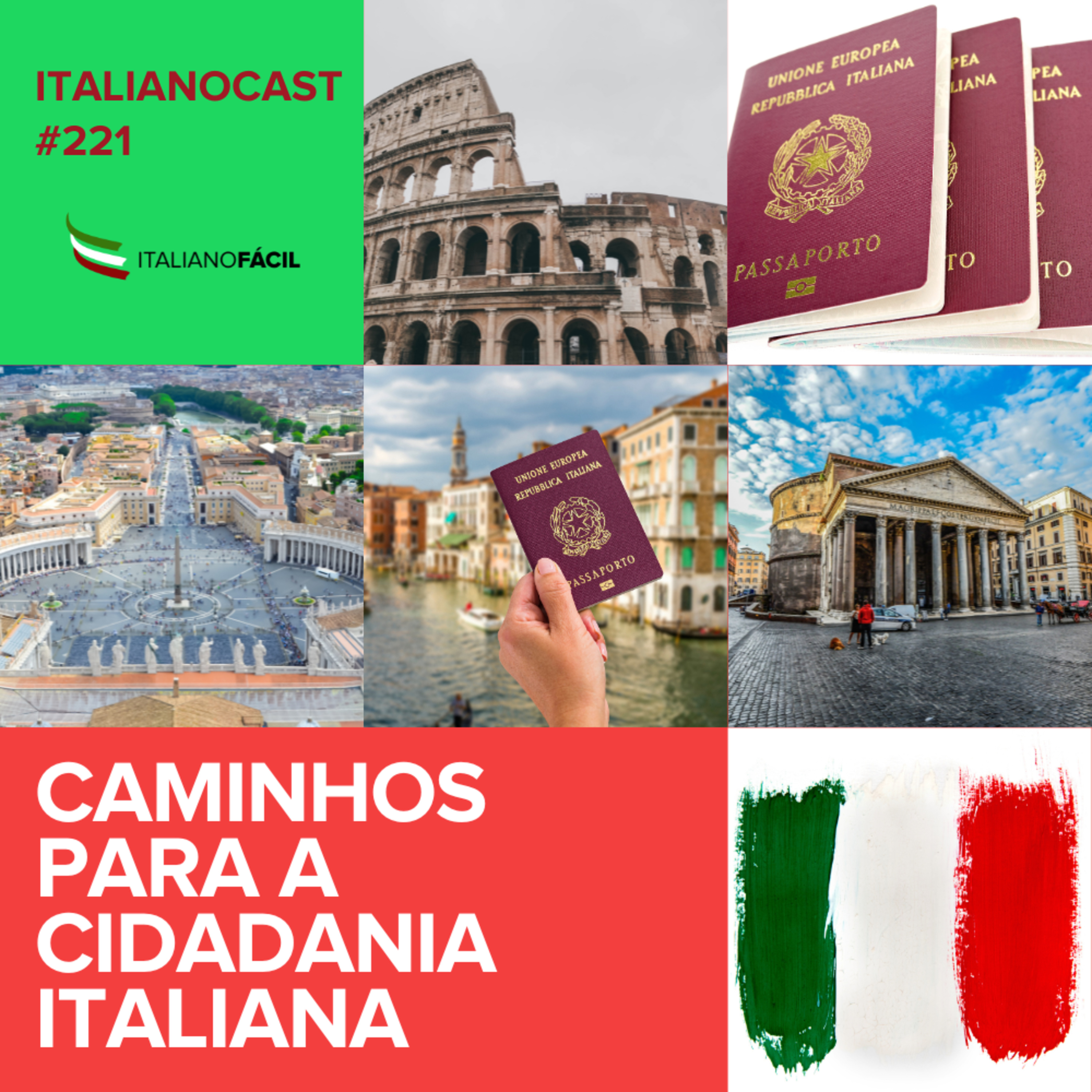 #221 - Caminhos para a cidadania italiana episode artwork