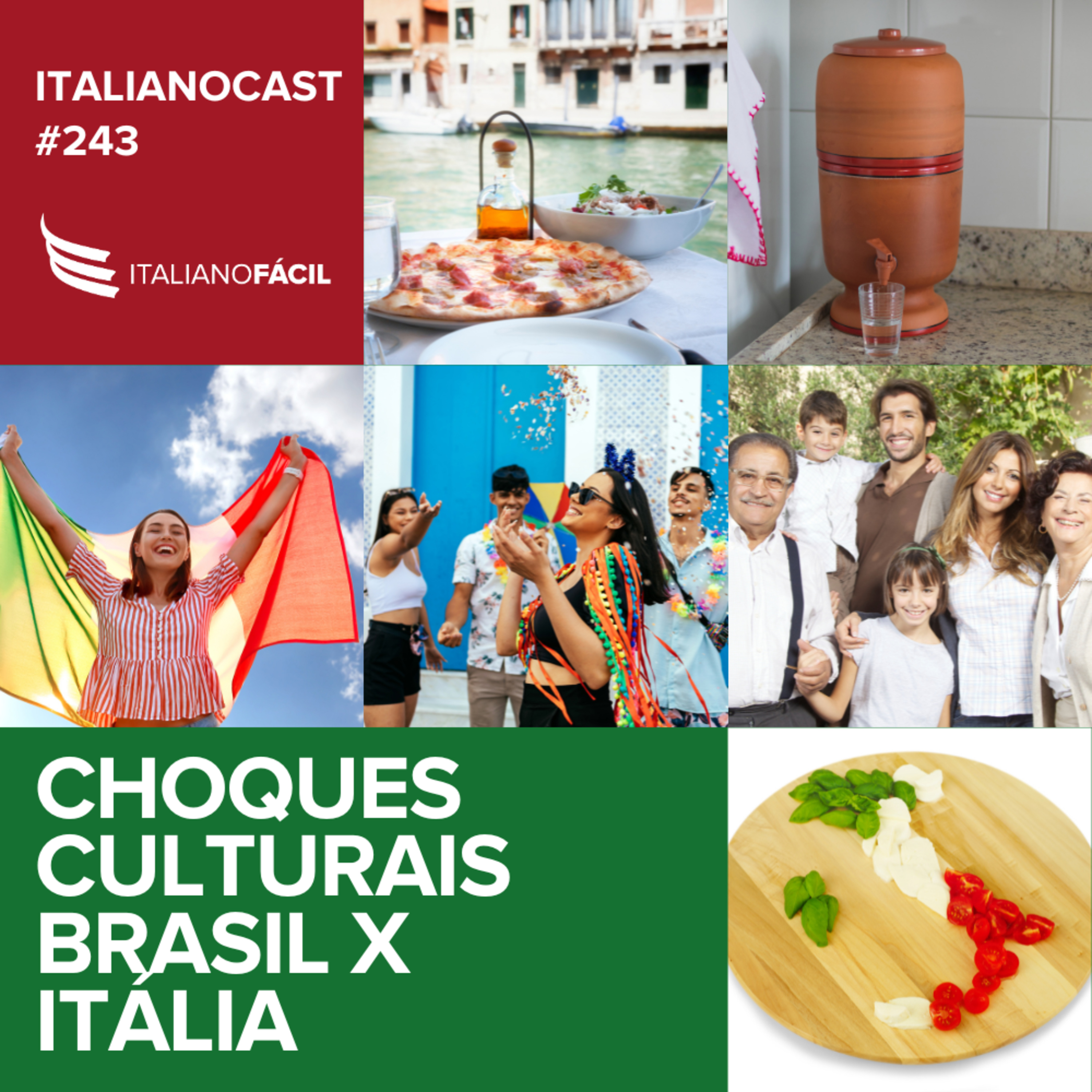 #243 - Choques culturais Brasil x Itália episode artwork