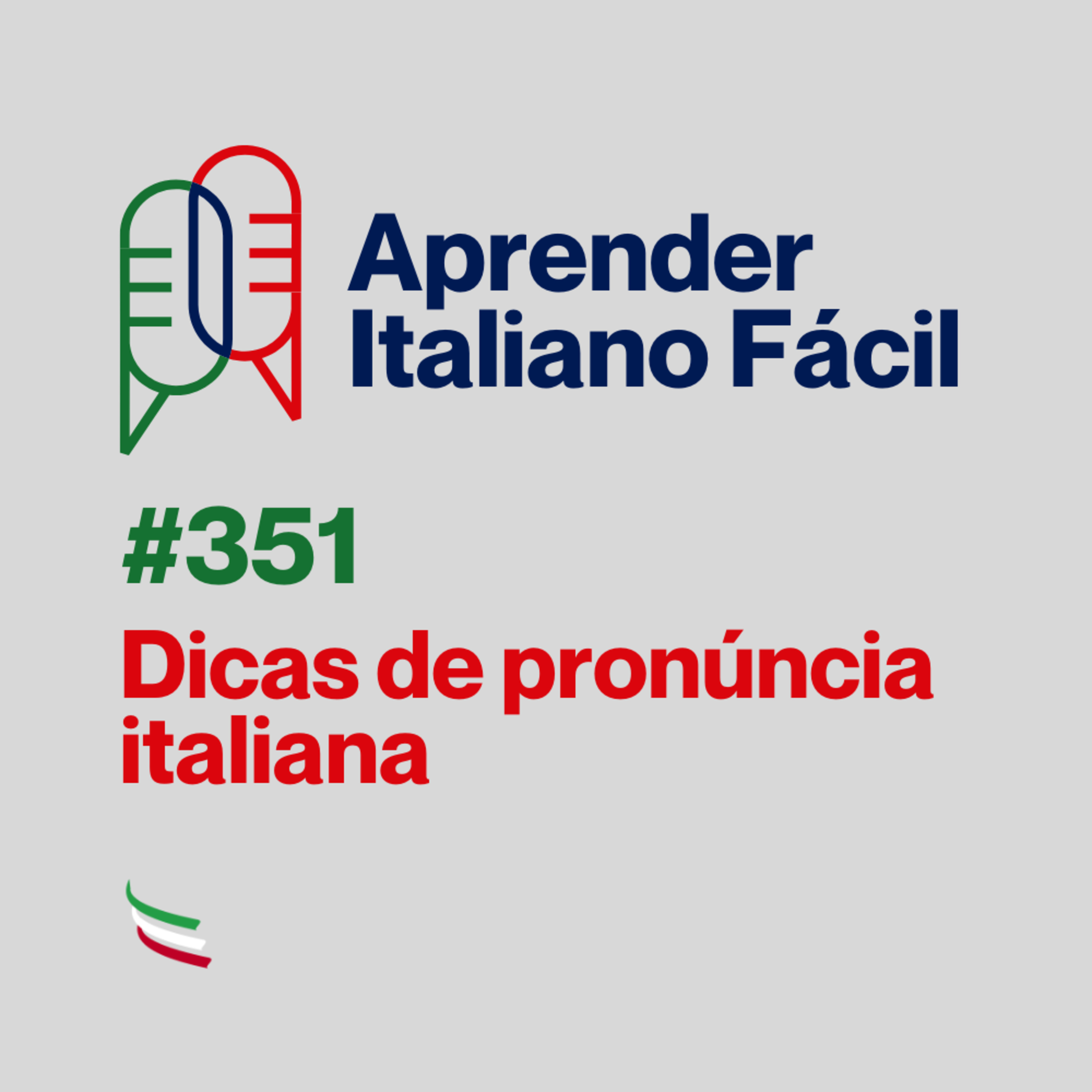 #351 - Dicas de pronúncia italiana episode artwork