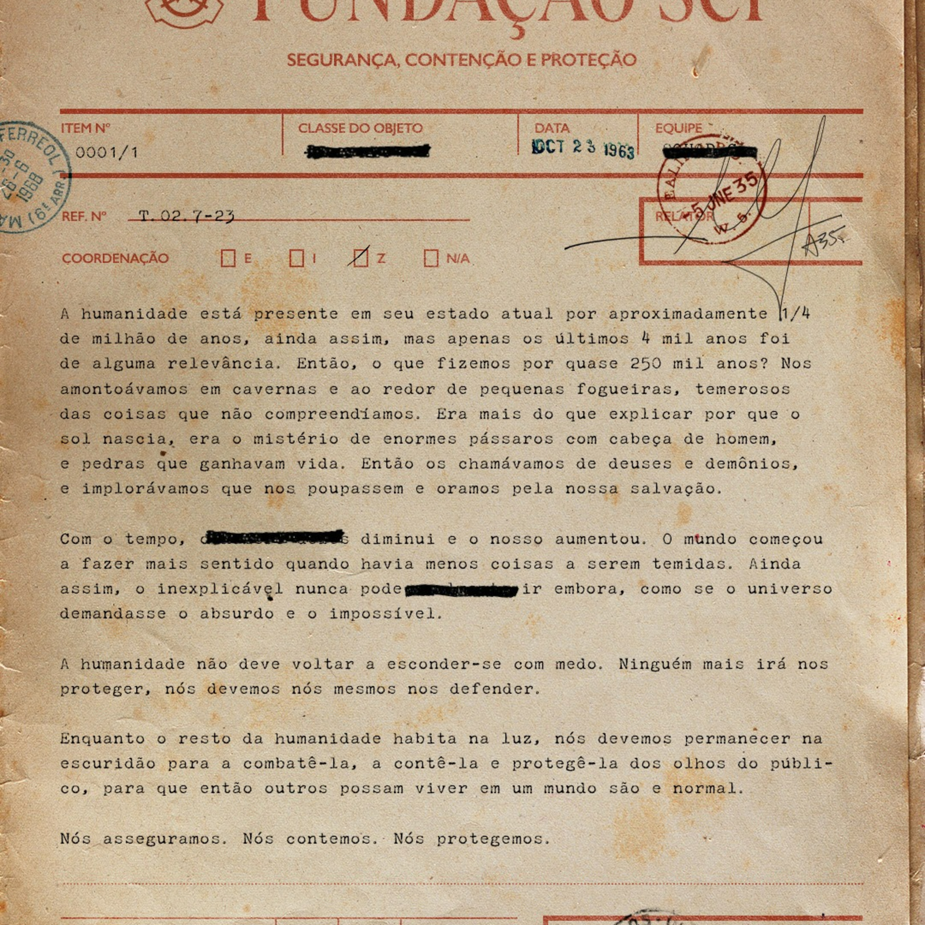 Arquivos SCP