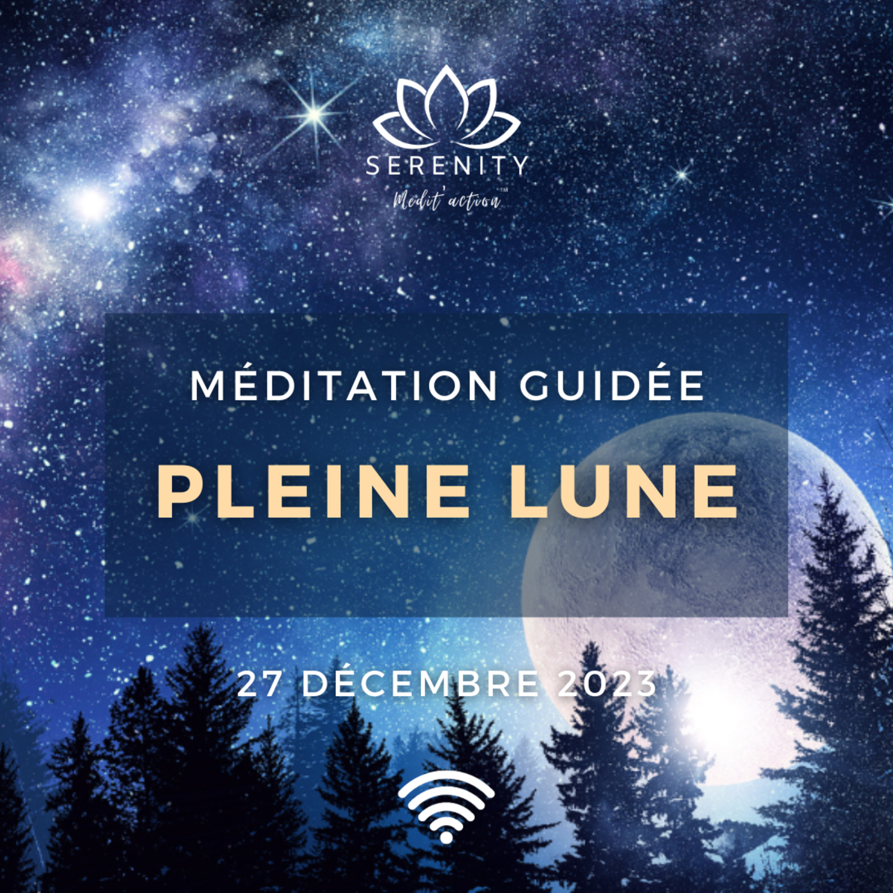 20 MIN 🎧 Méditation - PLEINE LUNE en CANCER ♋ 27 DÉCEMBRE 2023 episode artwork