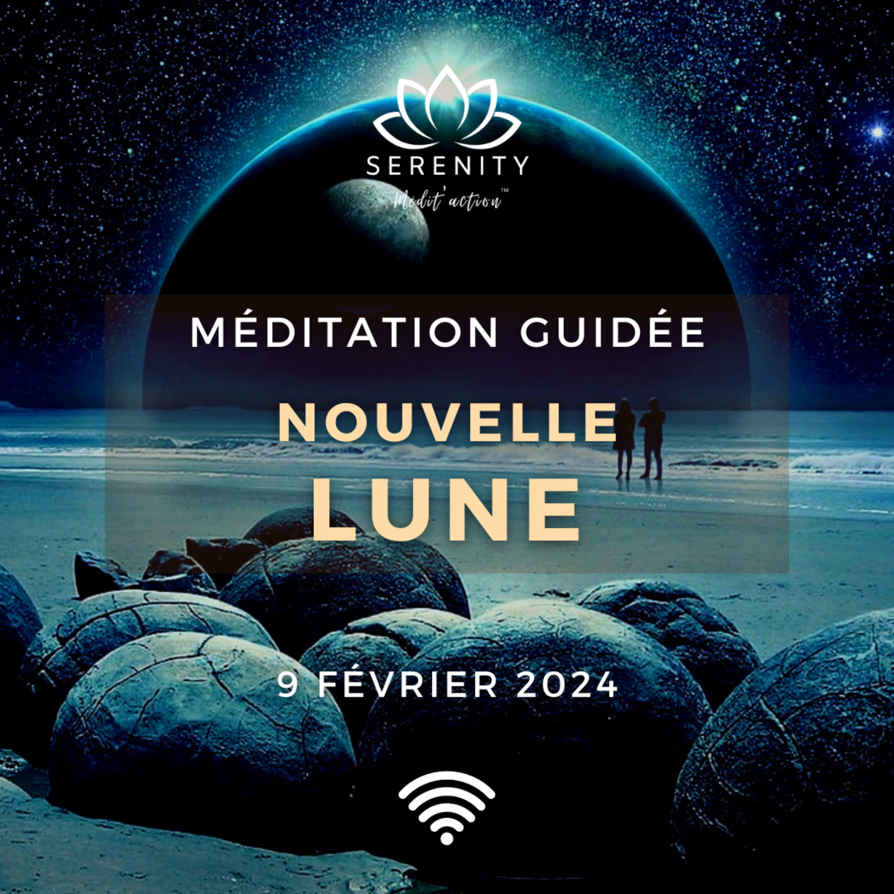 25 MIN 🎧 Méditation SUPER NOUVELLE LUNE en VERSEAU ♒ 9 Février 2024  episode artwork