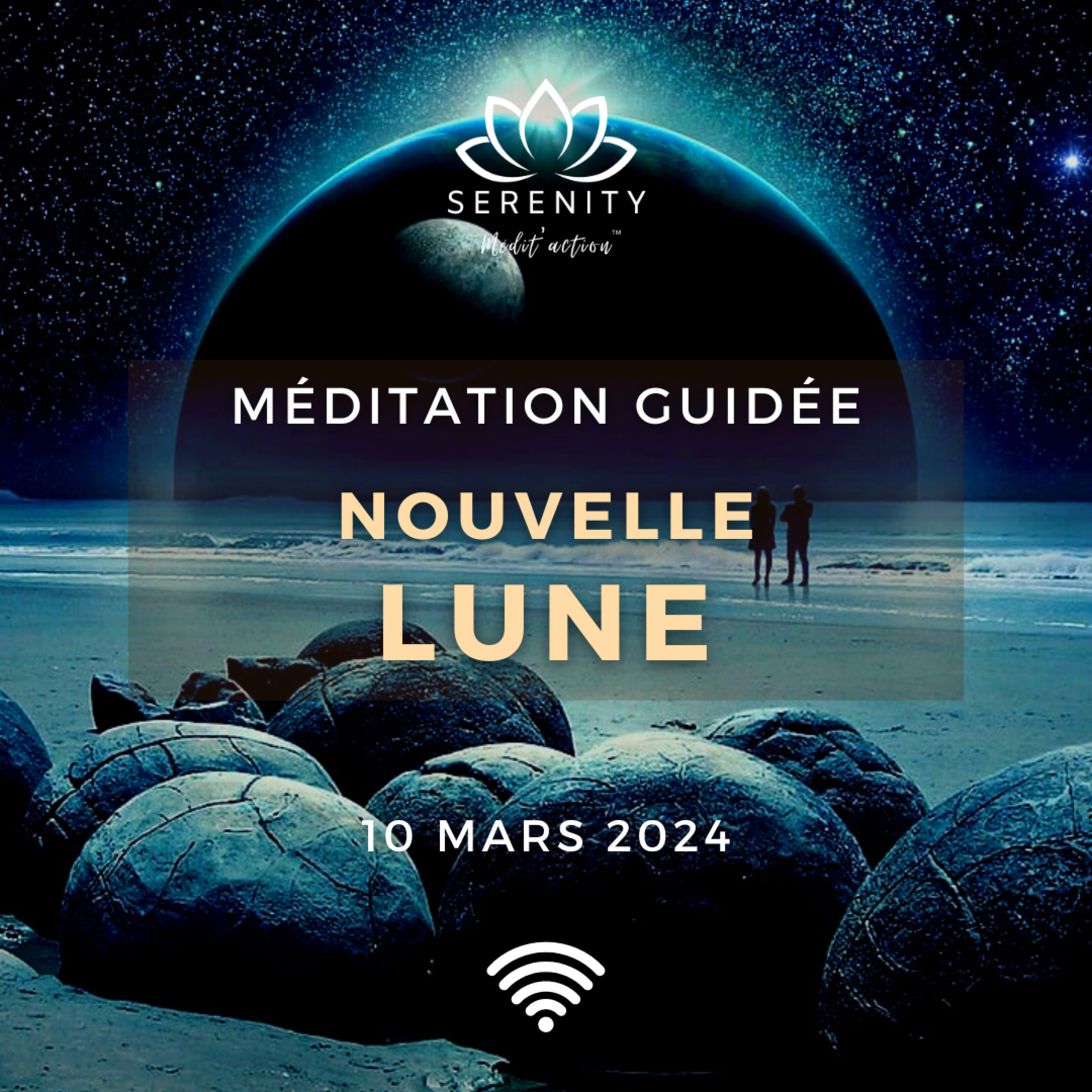 25 MIN 🎧 Méditation SUPER NOUVELLE LUNE en Poissons ♓ 10 Mars 2024 episode artwork