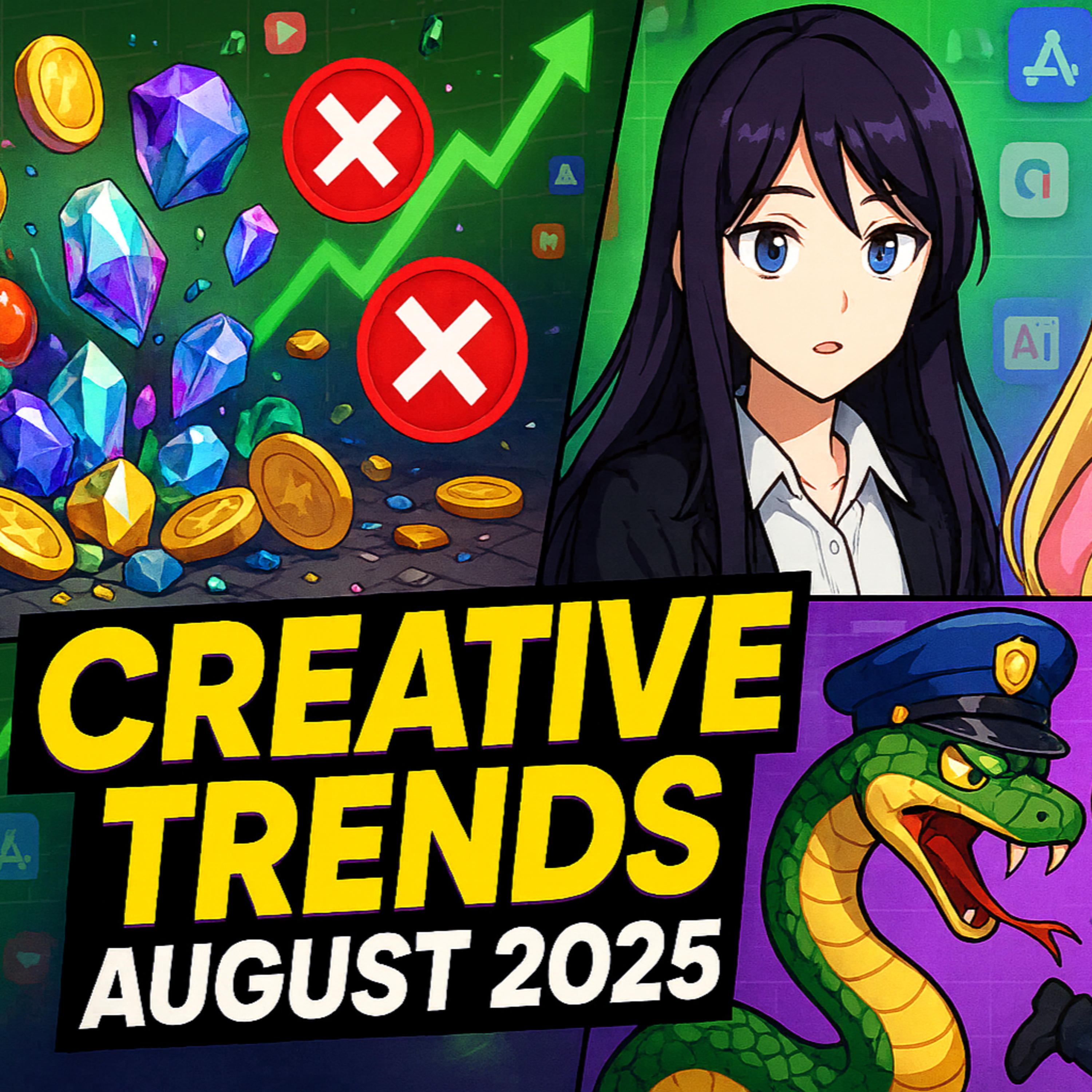 🥳 Humor + Storytelling FTW! Creative trends in Mobile games - August 2025