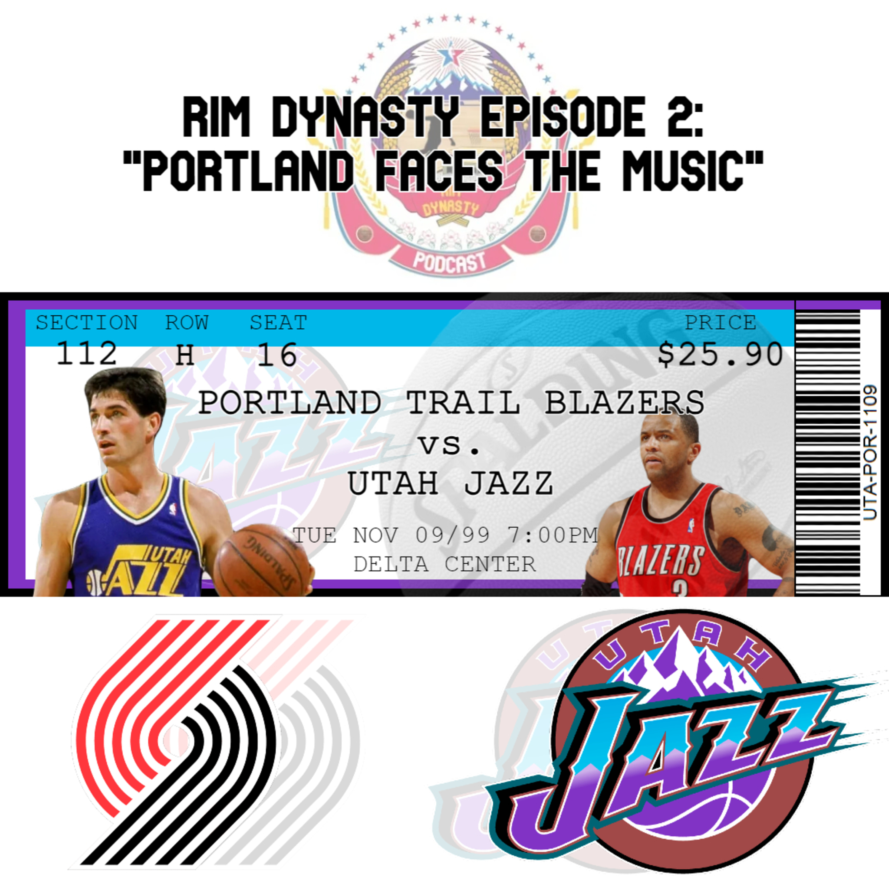#2 - "Portland Faces the Music" - Portland Trail Blazers @ Utah Jazz (Nov. 7-13, 1999)