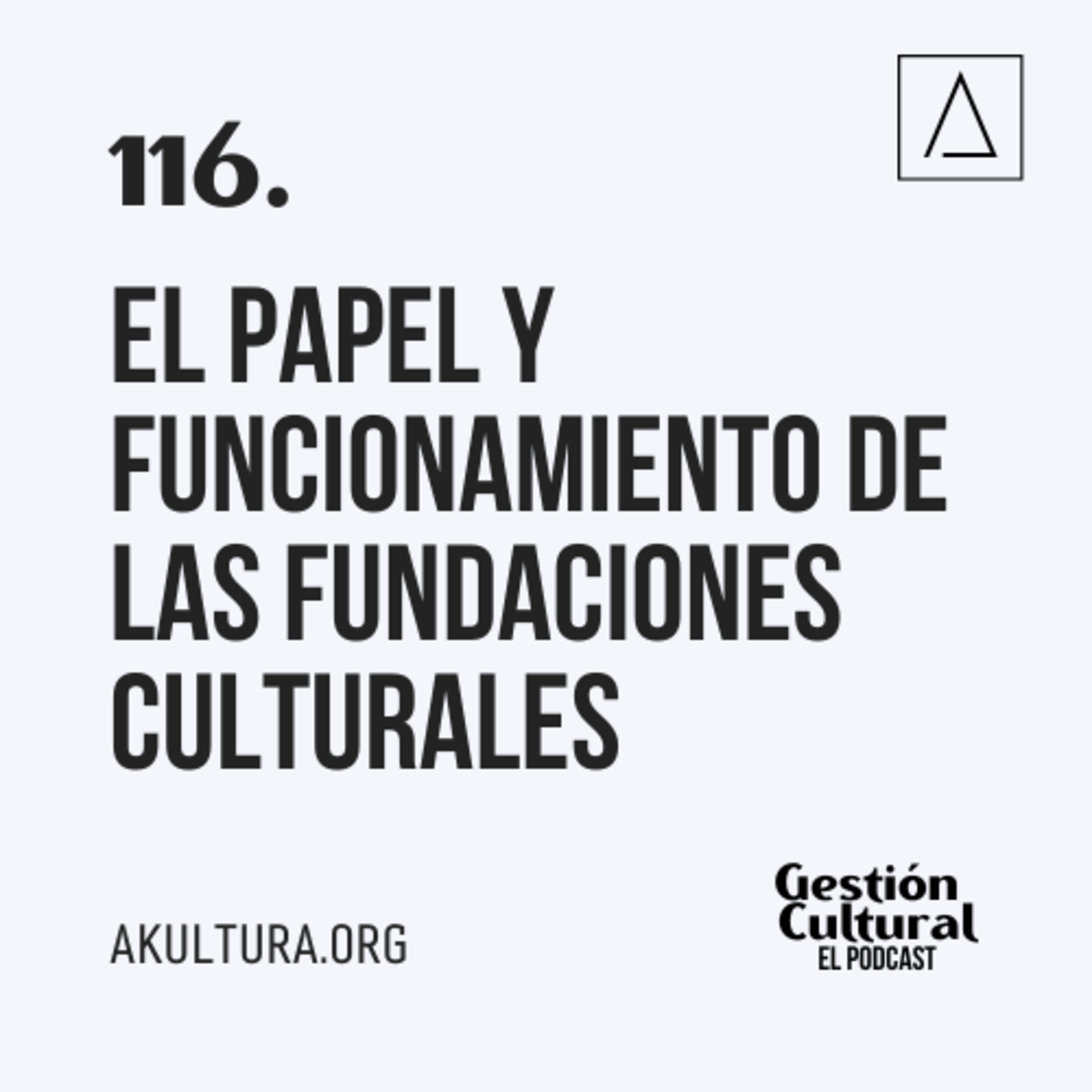 116. El papel y funcionamiento de las fundaciones culturales