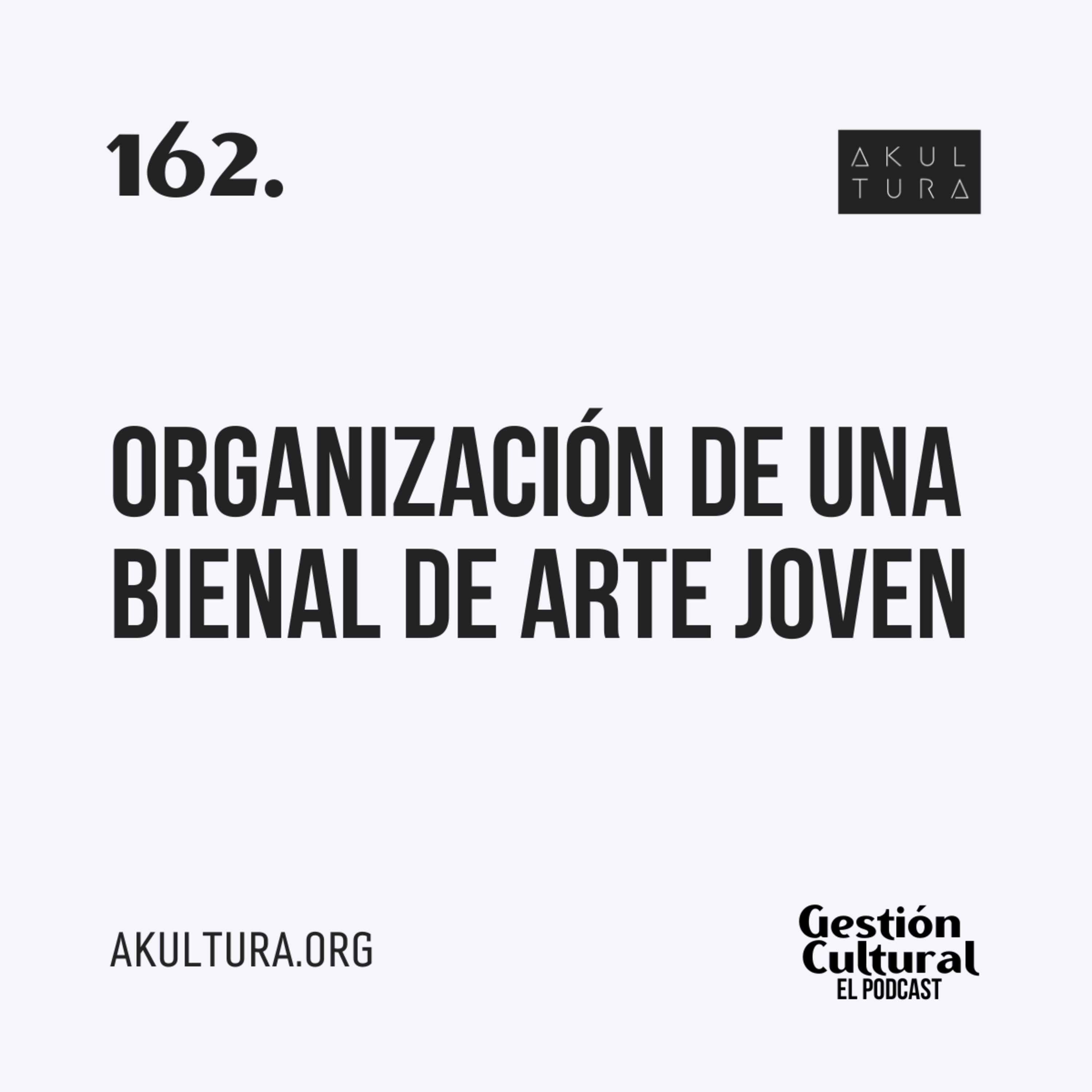 162. Organización de una Bienal de Arte Joven