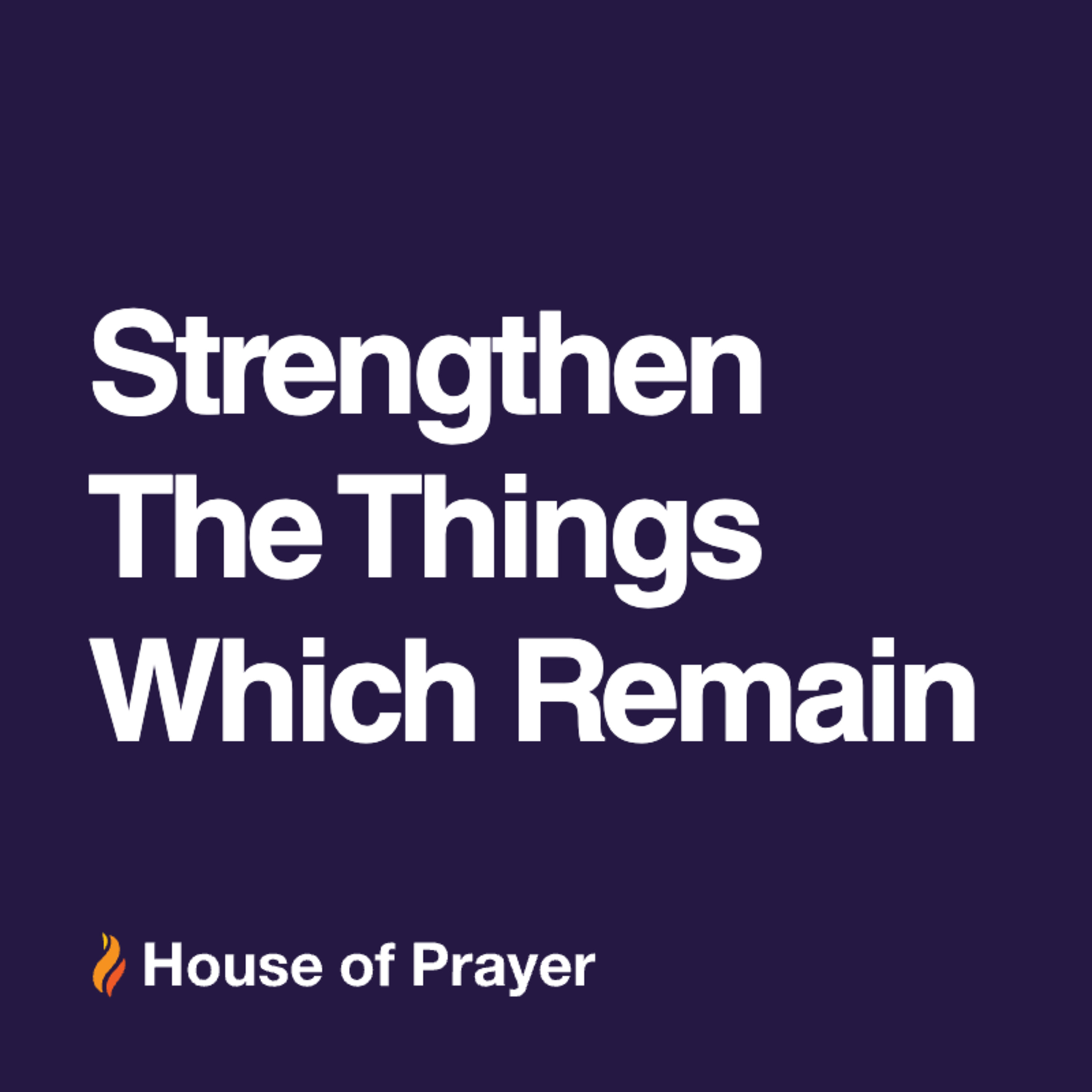 Strengthen the Things Which Remain episode artwork