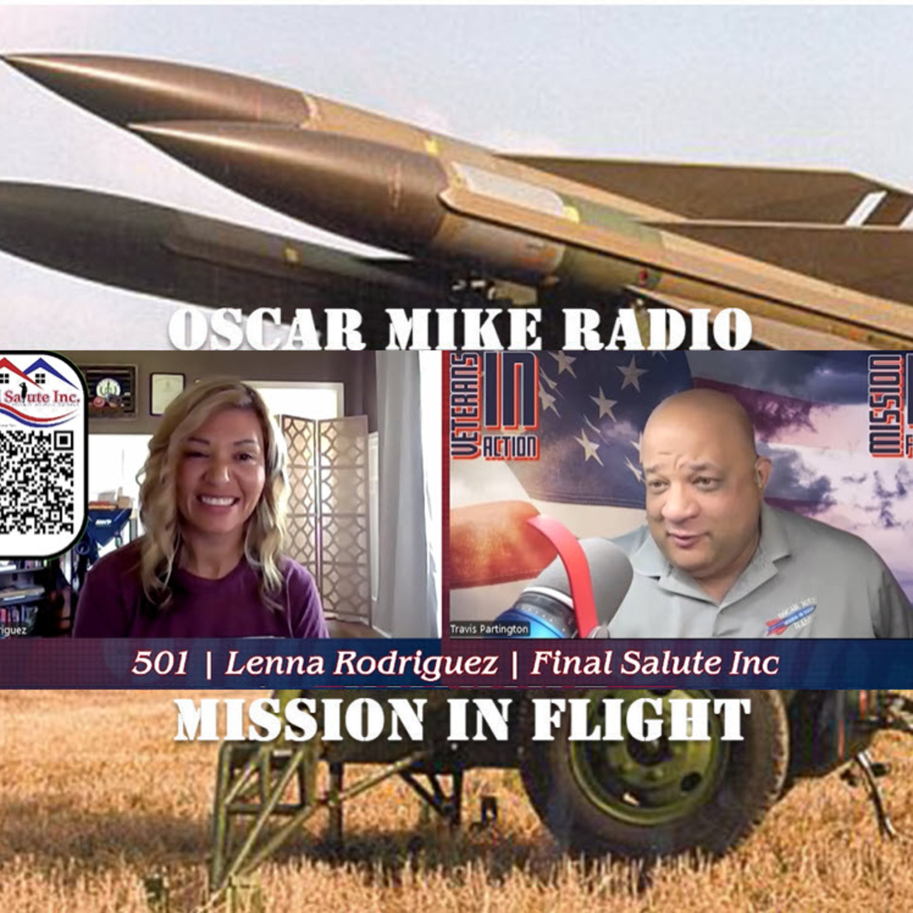 Oscar Mike Radio - 501 - Lena Rodriguez - Miss Veteran America episode artwork
