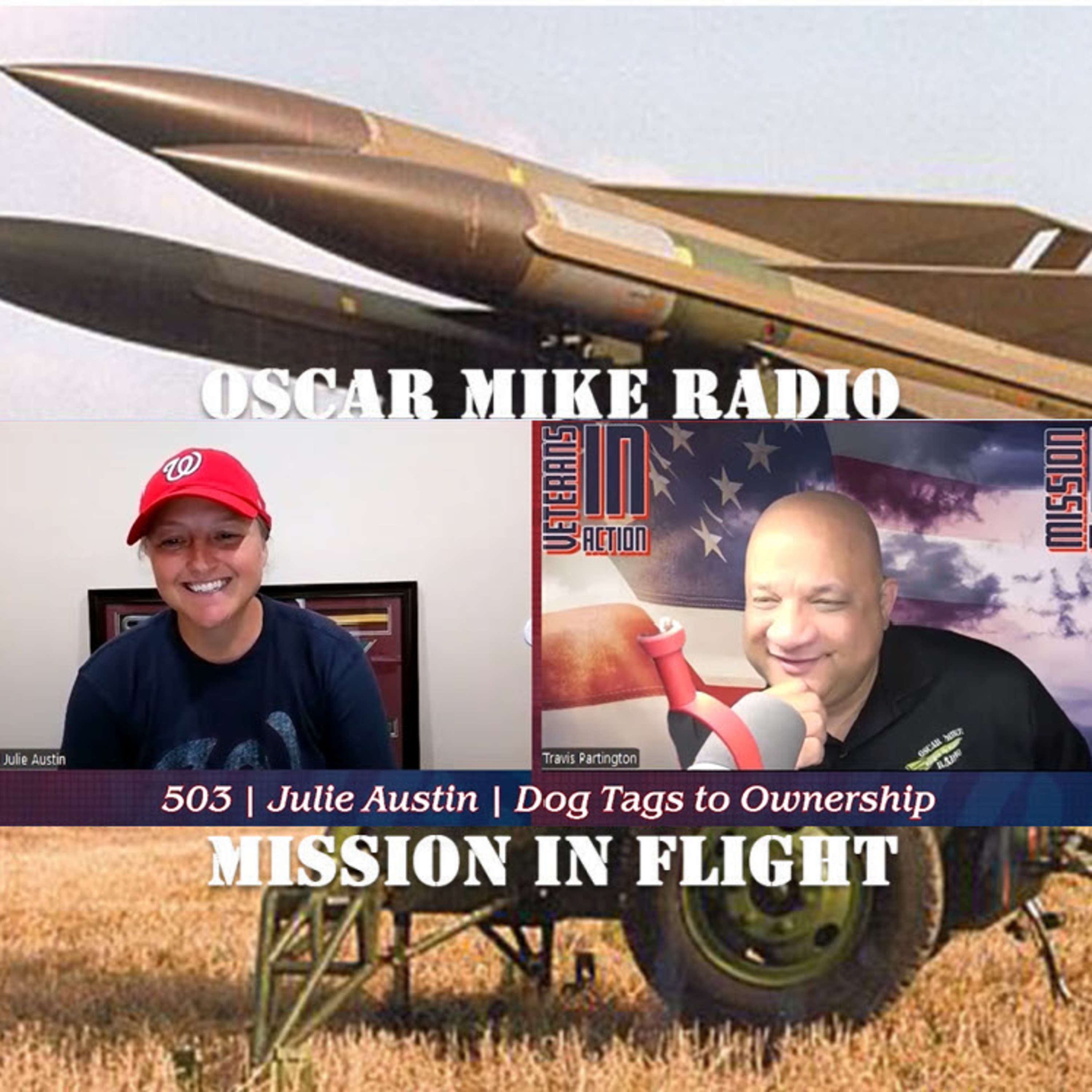 Oscar Mike Radio 503 – Julie Austin – Dog Tags to Ownership episode artwork