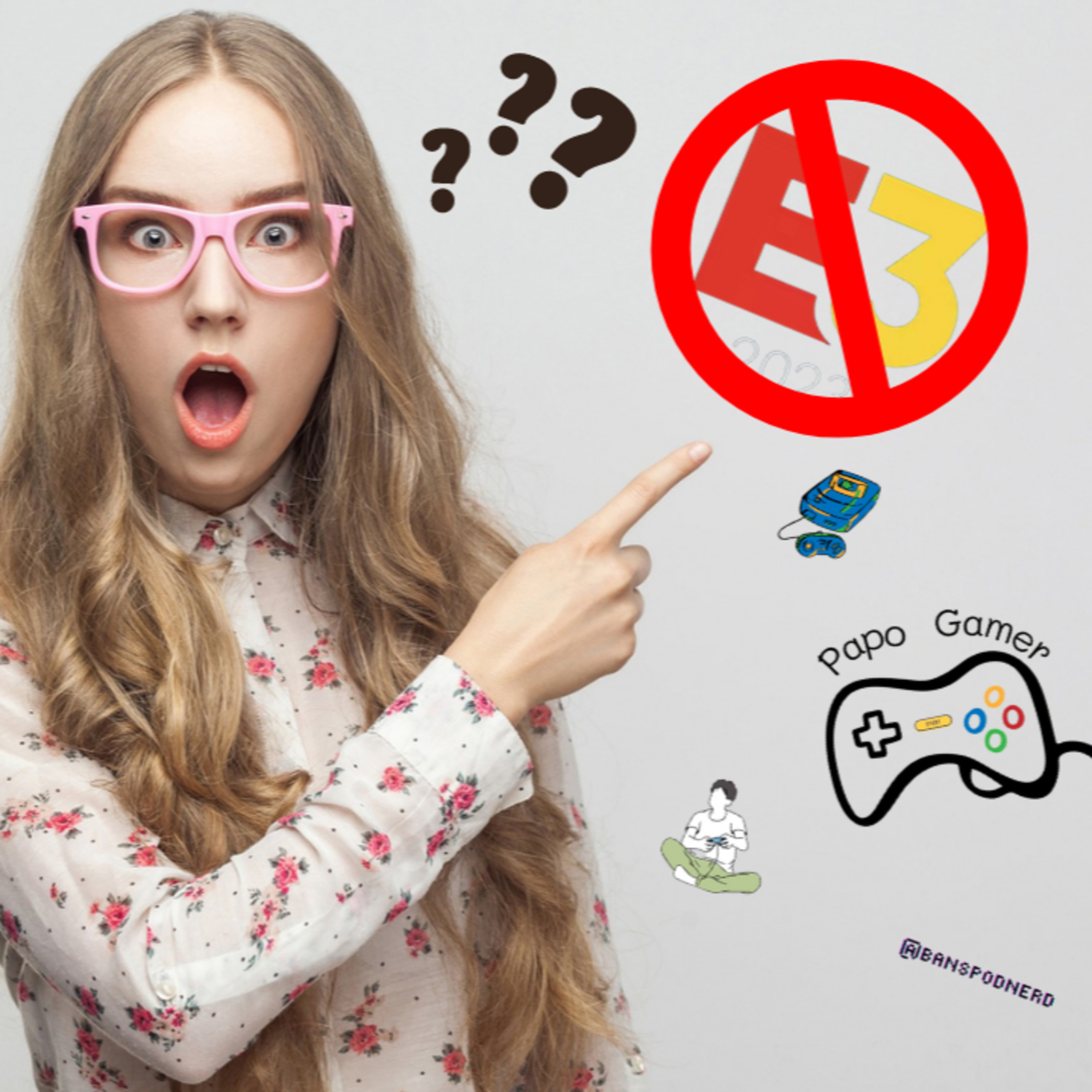 Papo Gamer #29 - E3 CANCELADA, Ubisoft+ no XBOX, Flop do PS VR2, Naughty Dog no PC, RE 4 vendendo bem e muito mais! episode artwork