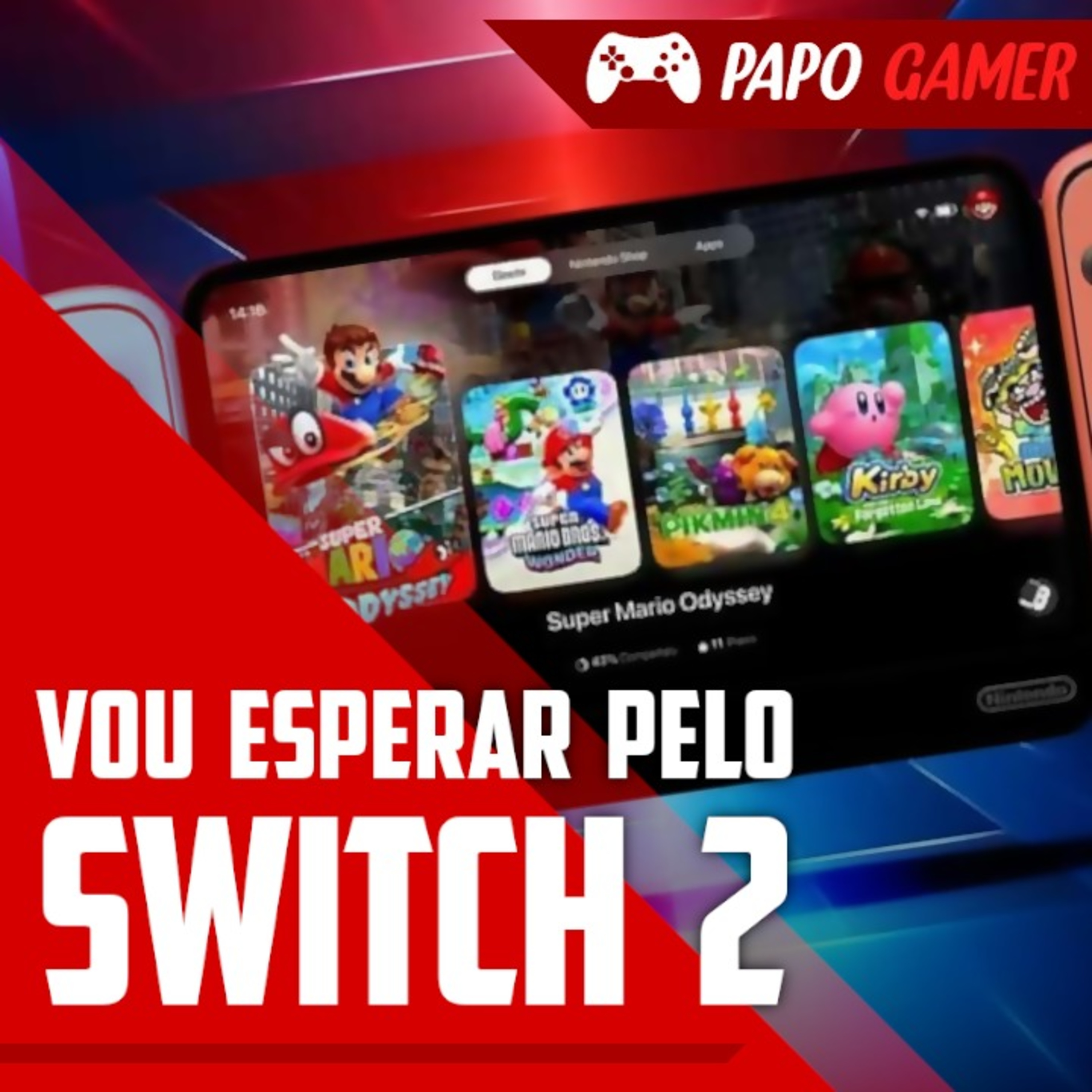 Vendas do Nintendo Switch Caindo: Switch 2 é o culpado? - Papo Gamer #71 episode artwork