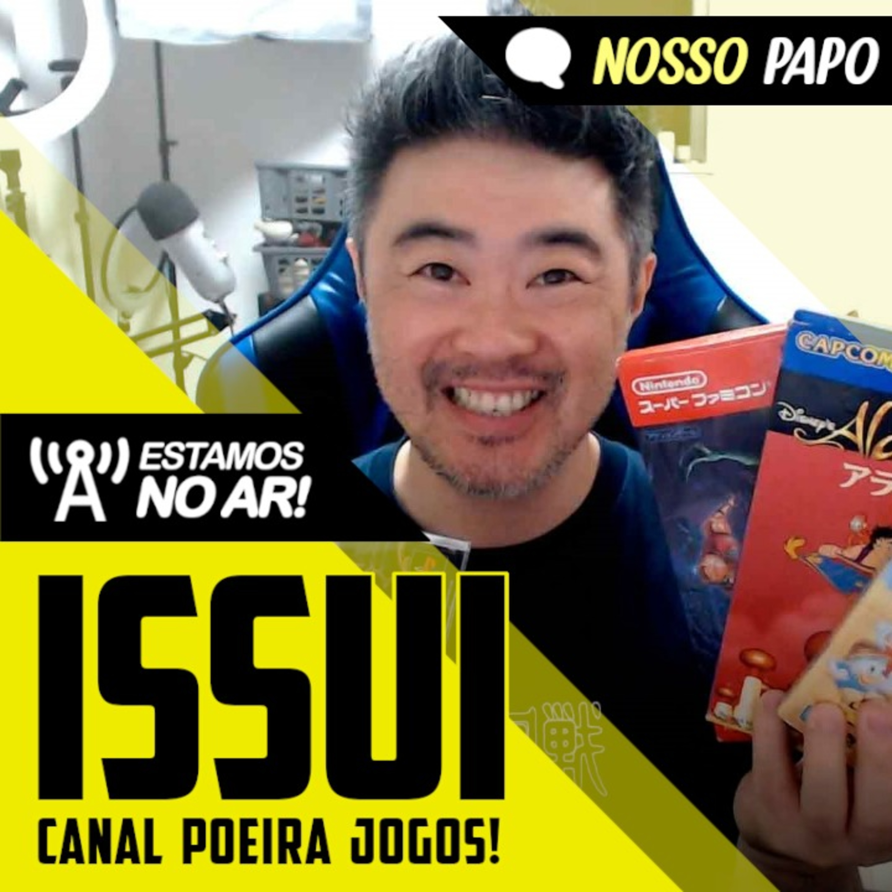 Curiosidades e Nostalgia Gamer com Issui do Poeira Jogos | Nosso Papo #47 episode artwork