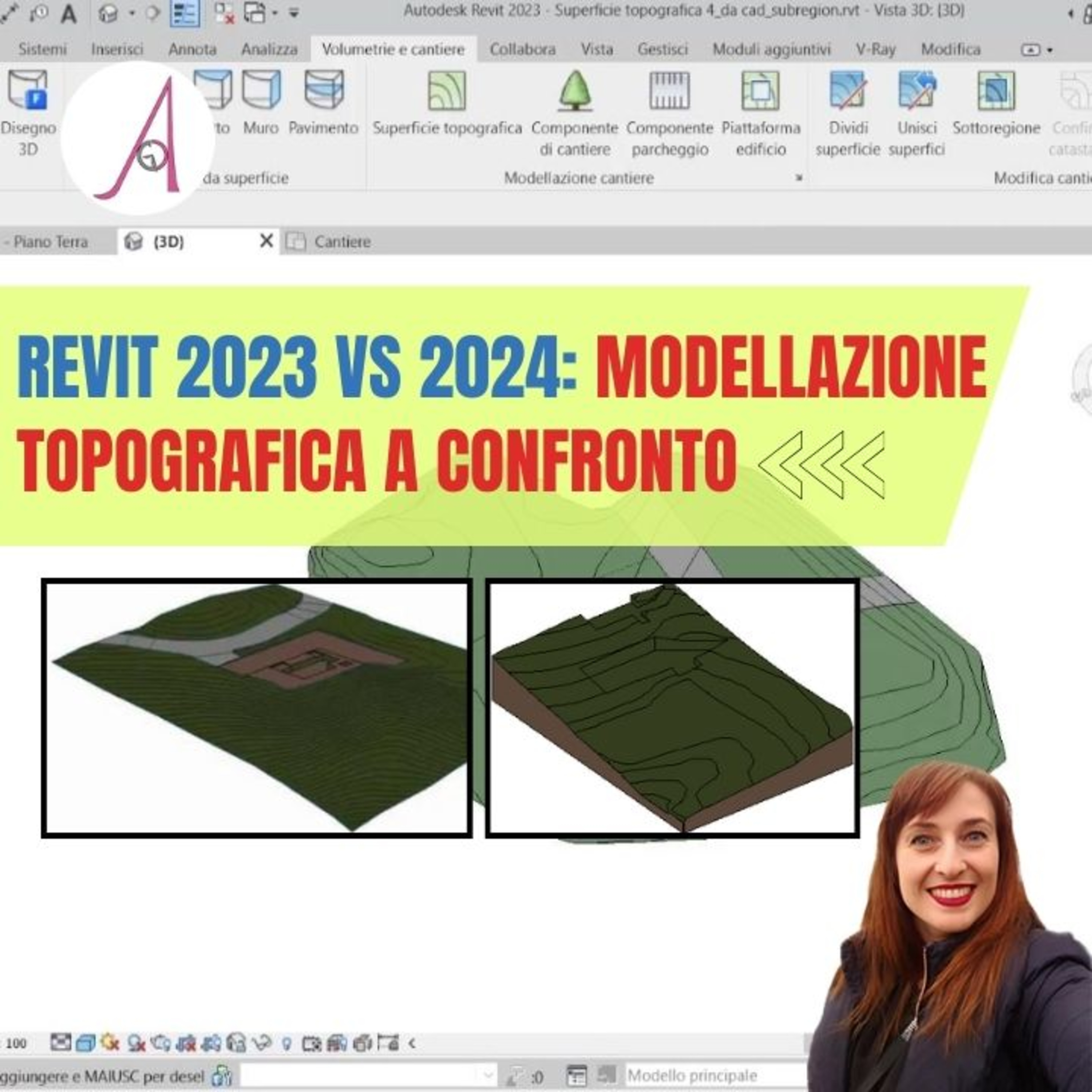 EP 180 - Revit 2023 vs 2024: modellazione topografica a confronto episode artwork