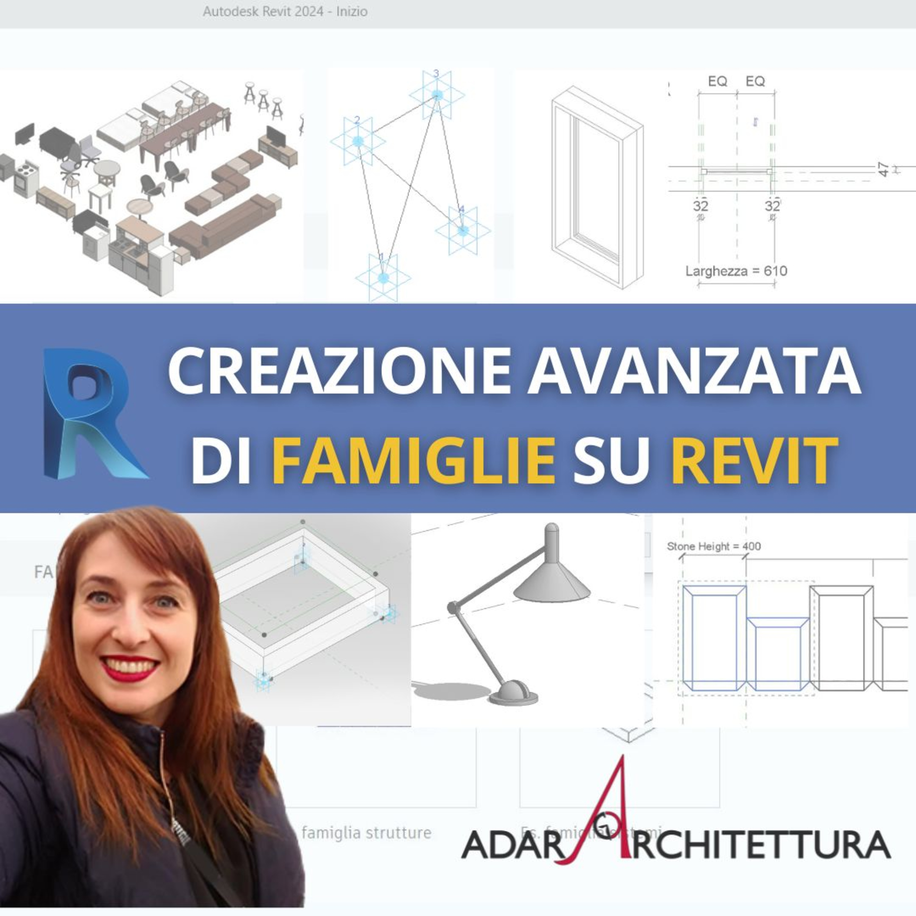 EP 189 - Nuovo corso Revit: crea da zero arredi, infissi, moduli di facciata, componenti adattivi episode artwork