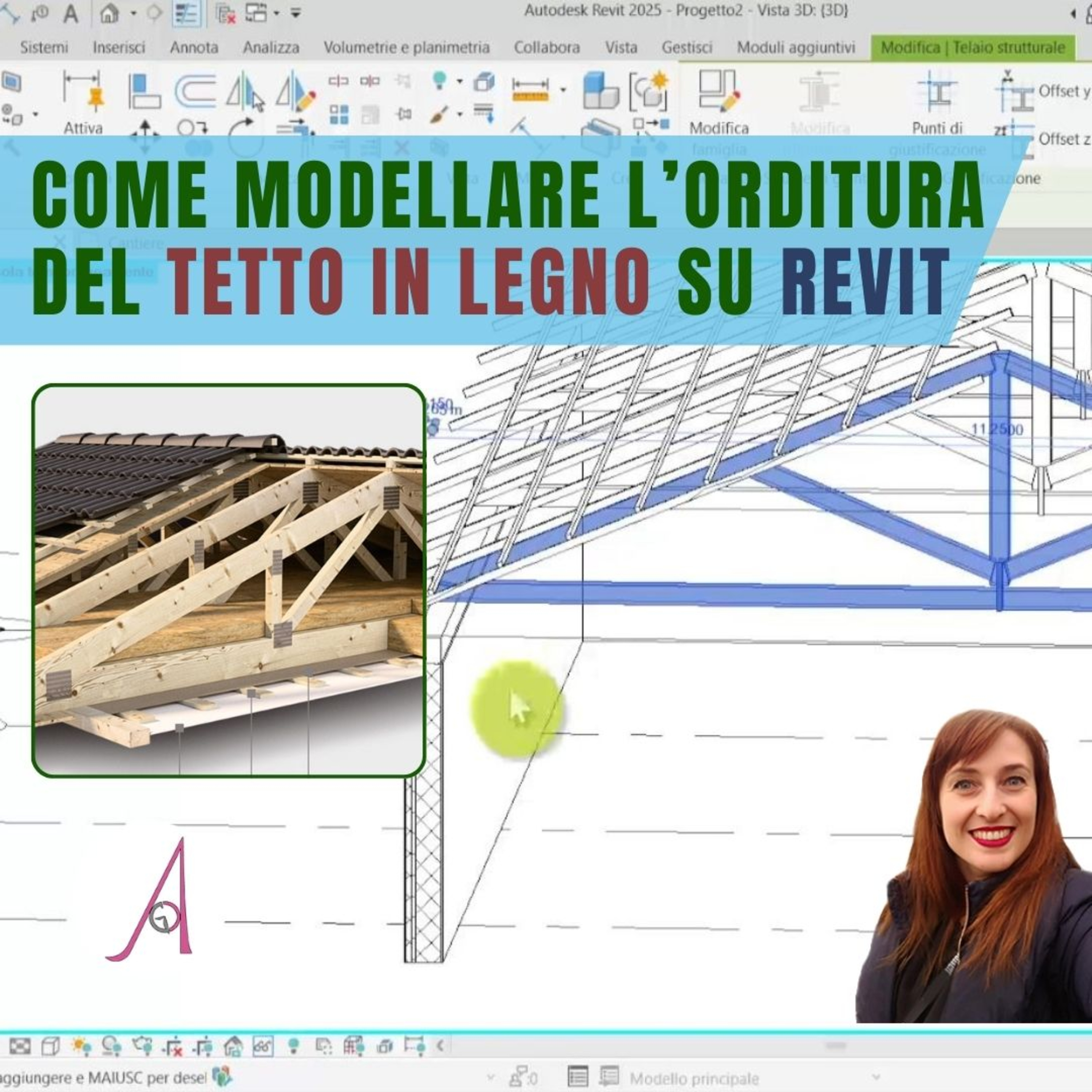 EP 213 - Come modellare l’orditura del tetto in legno su Revit episode artwork