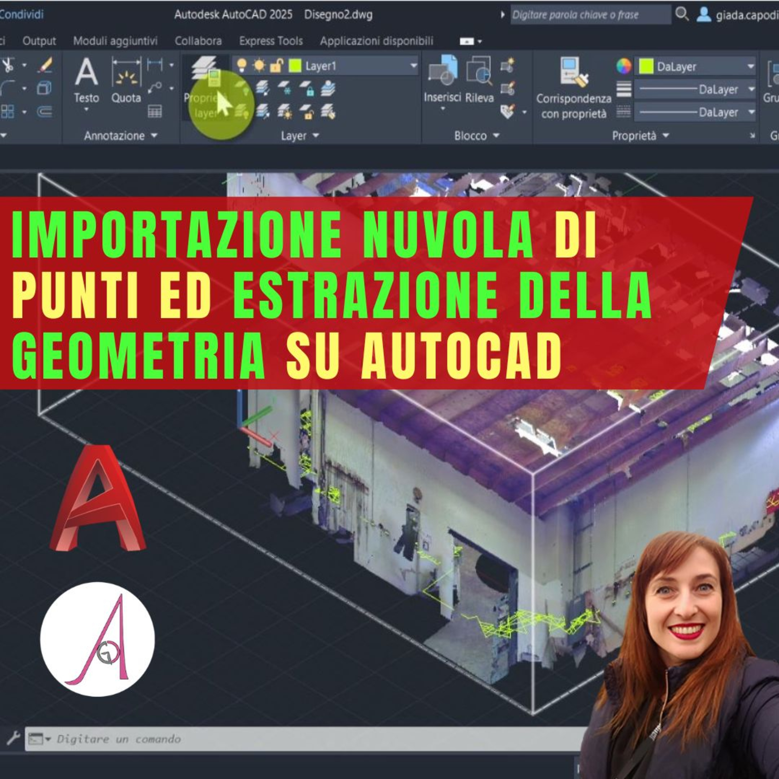 EP 225 - Importazione nuvola di punti ed estrazione della geometria su Autocad  episode artwork