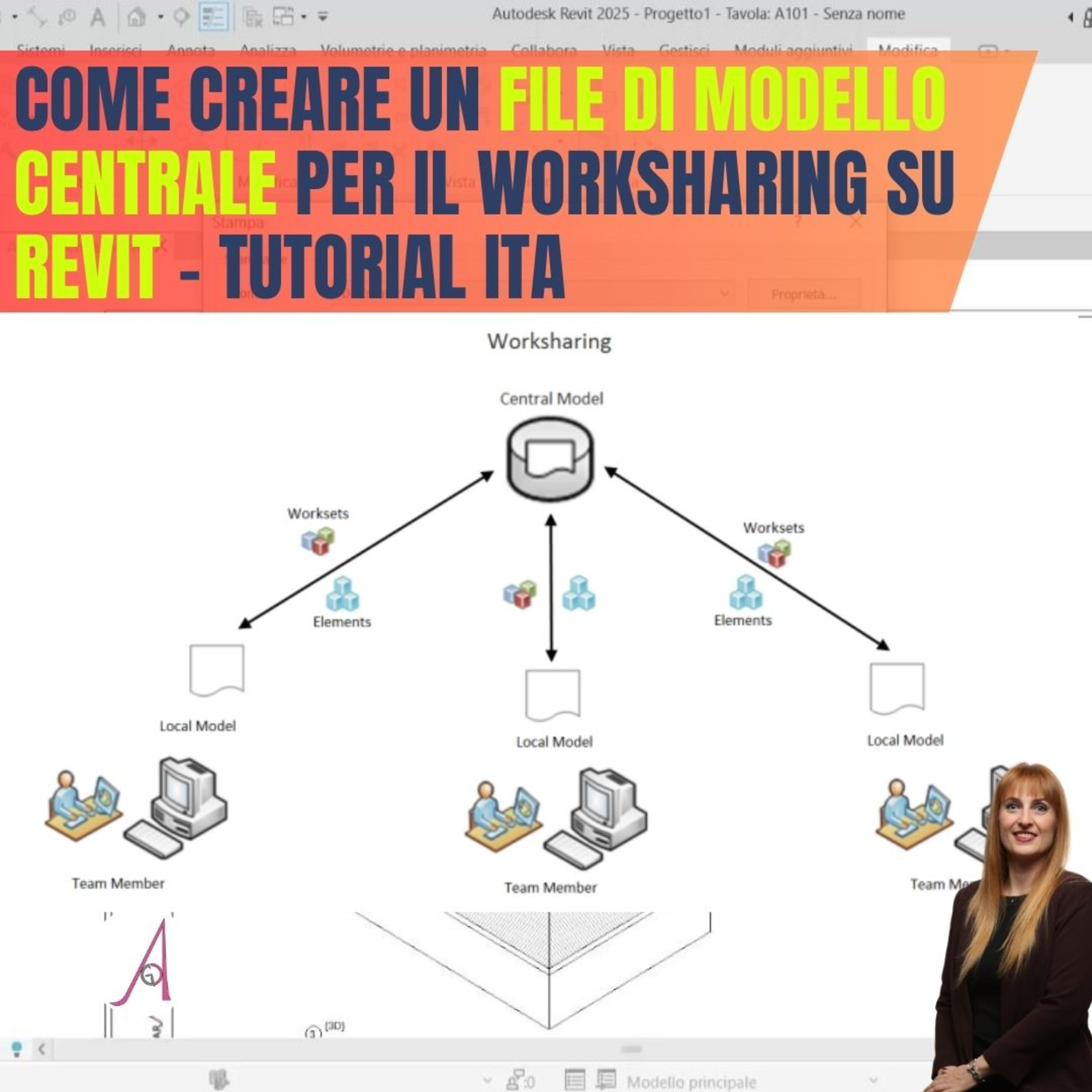 EP 253 - Come creare un file di modello centrale per il Worksharing su Revit - Tutorial ITA episode artwork