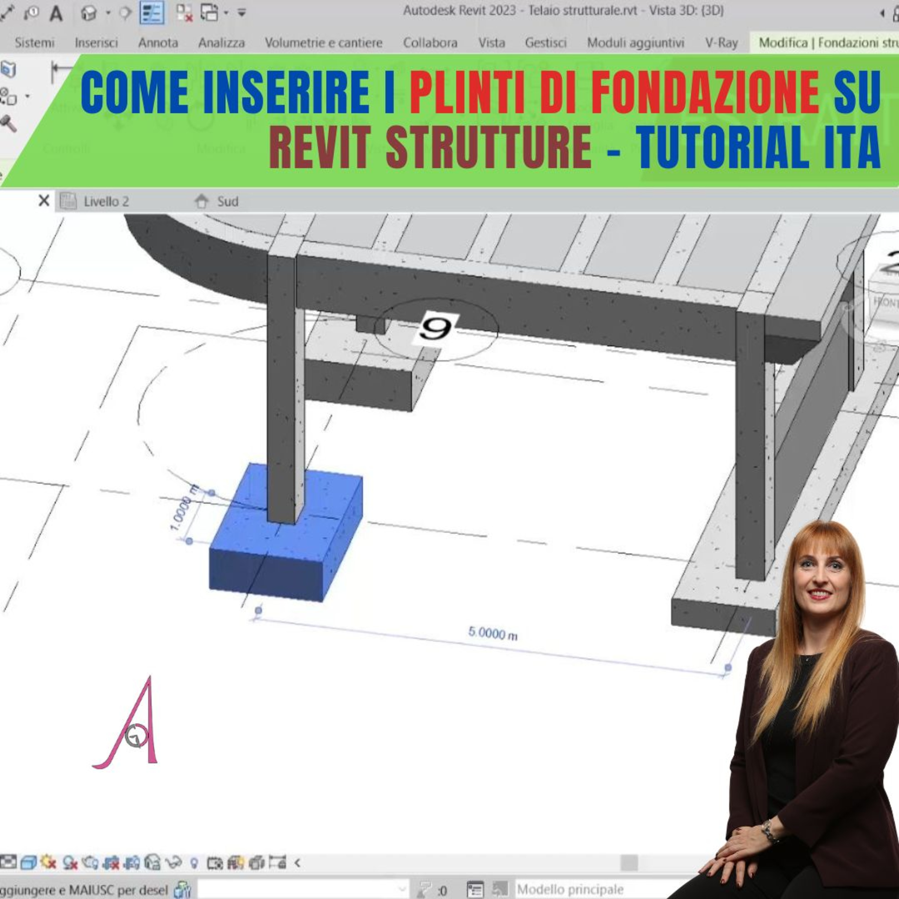 EP 274 - Come inserire i plinti di fondazione su Revit Strutture - Tutorial ITA episode artwork