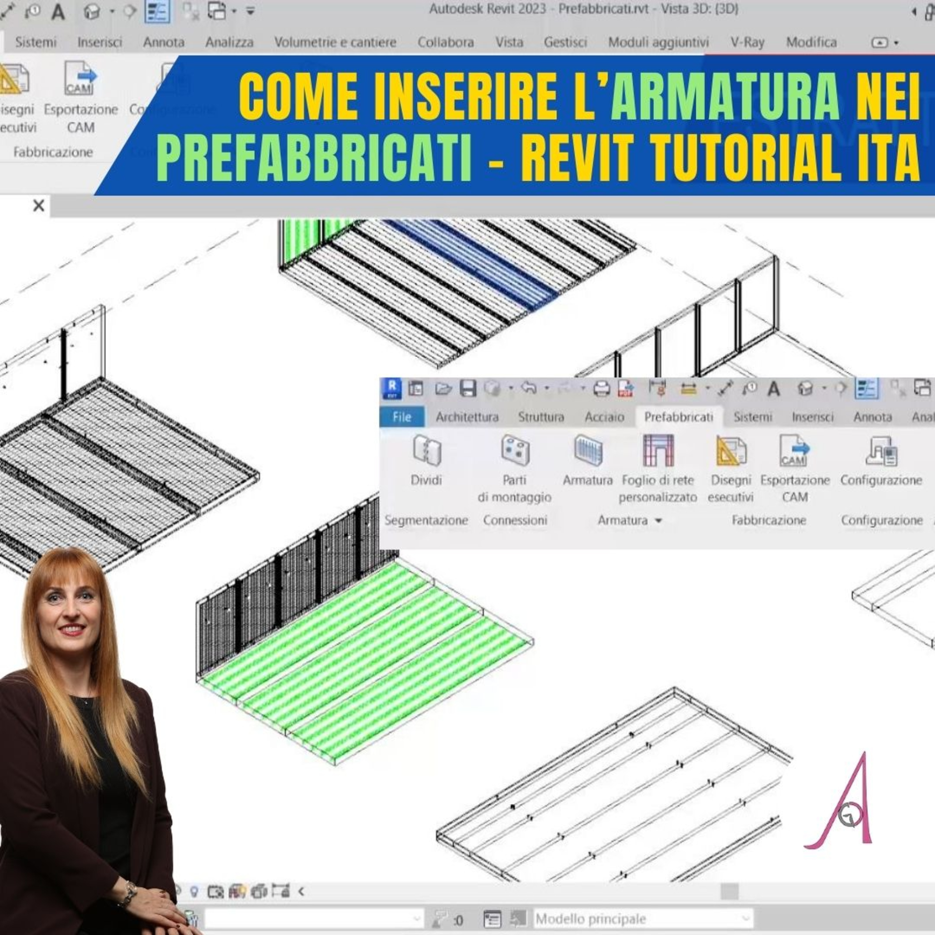 EP 267 - Come inserire l’armatura nei prefabbricati - Revit Tutorial ITA episode artwork