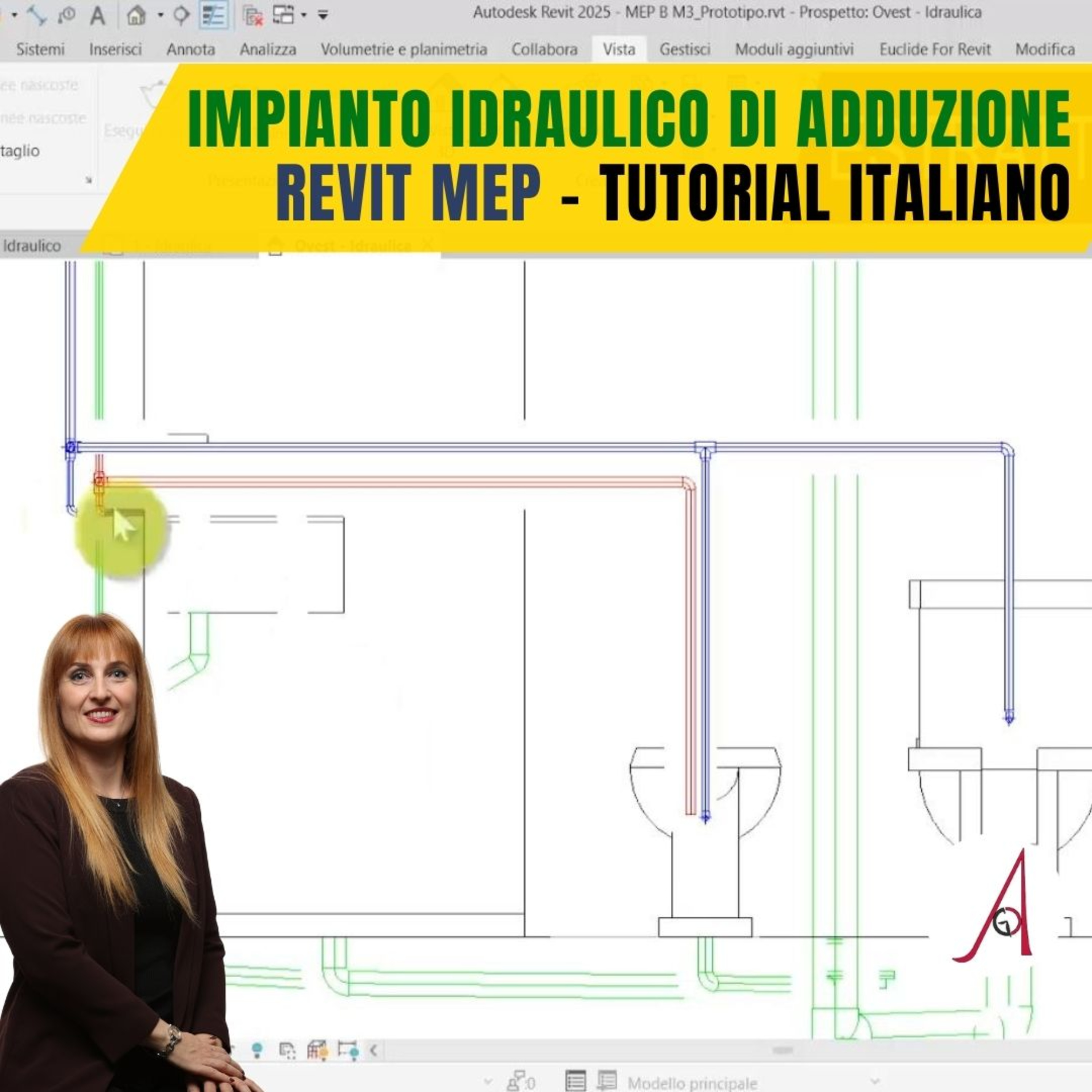 Ep 280 - Impianto idraulico di adduzione su Revit MEP - tutorial italiano episode artwork