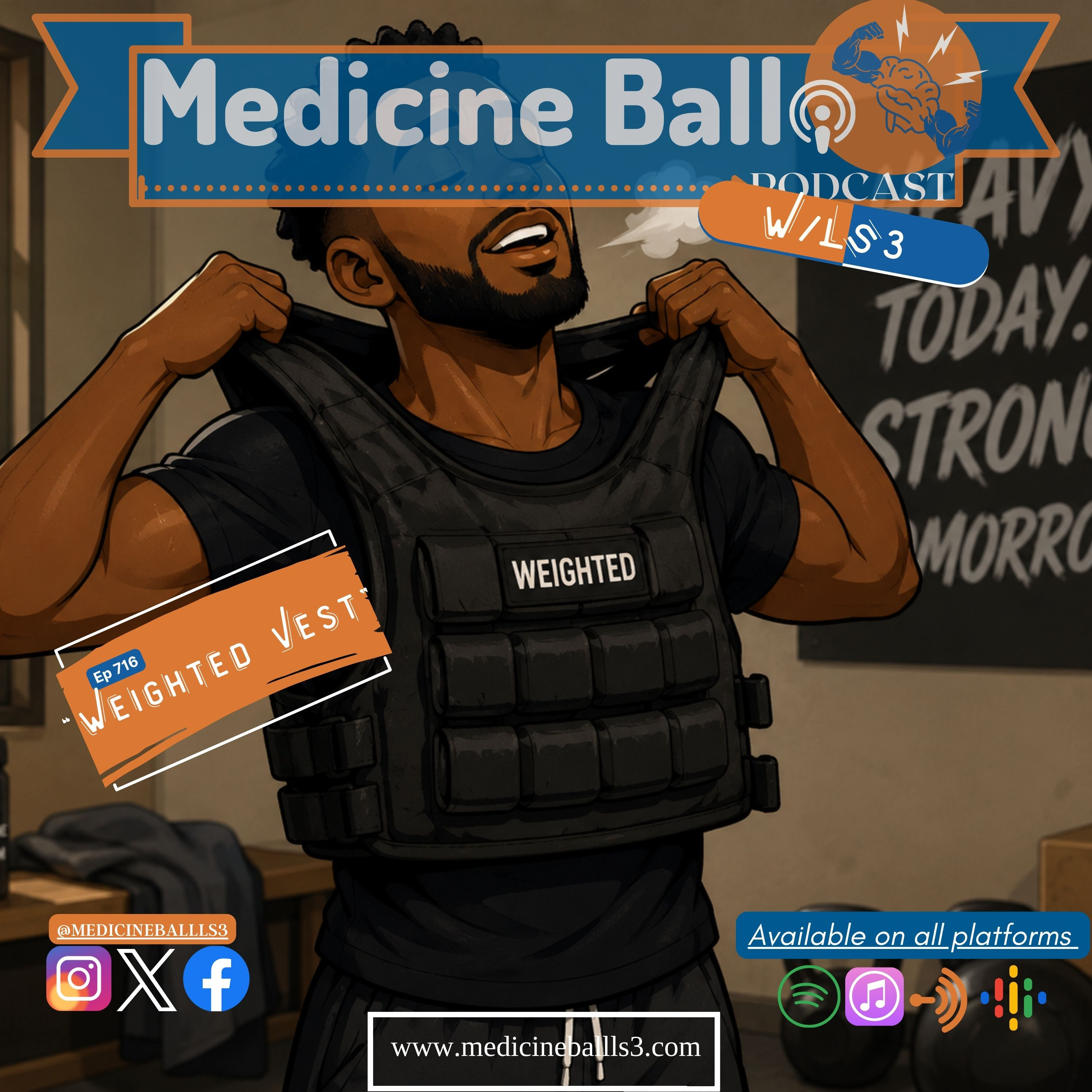 Weighted Vest " Behind The Brain"
