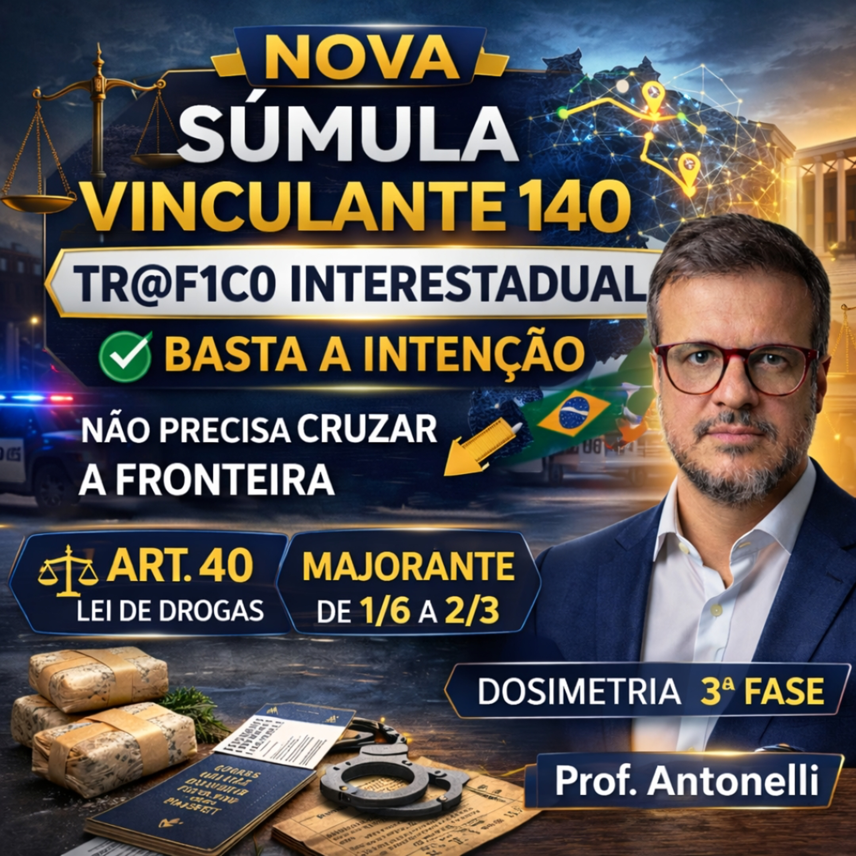 🎯 Nova Súmula Vinculante 140 do STF | Tr@af1c0 Interestadual na Lei de Dr0ga$