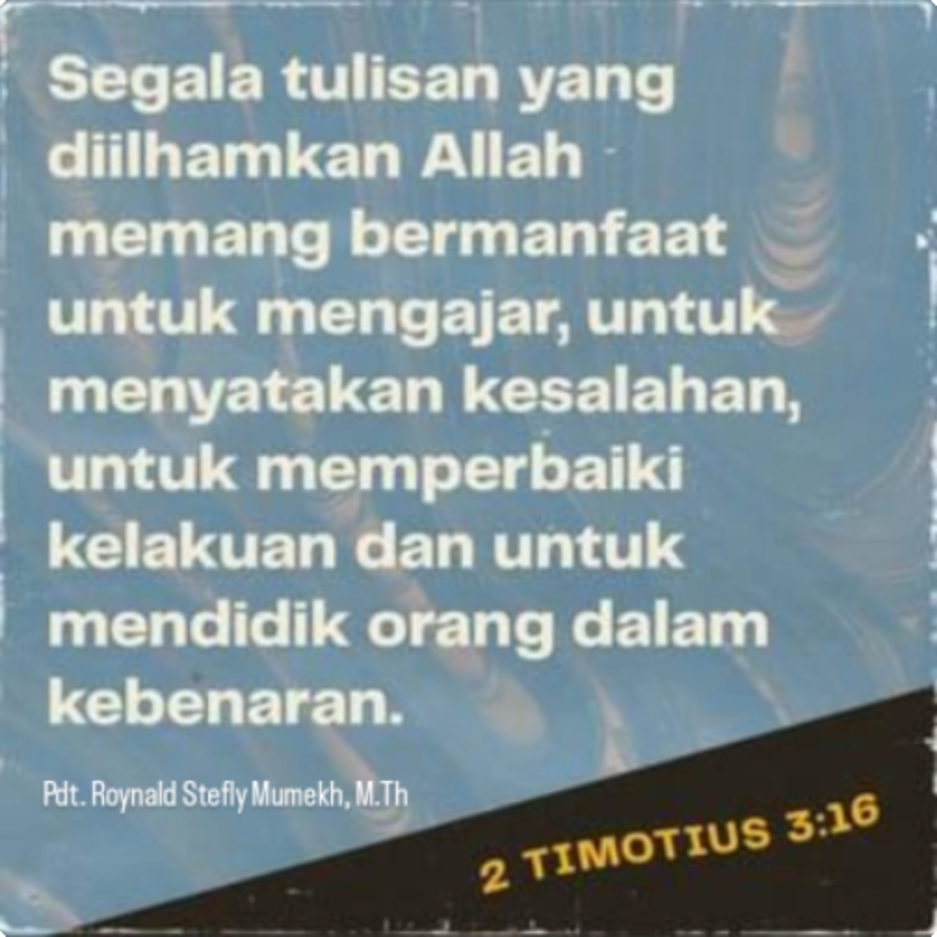 MAKRO: MAKANAN ROHANI, 16 November 2025 | Tema: Pertumbuhan Iman | Nas: 2 Timotius 3:14-17